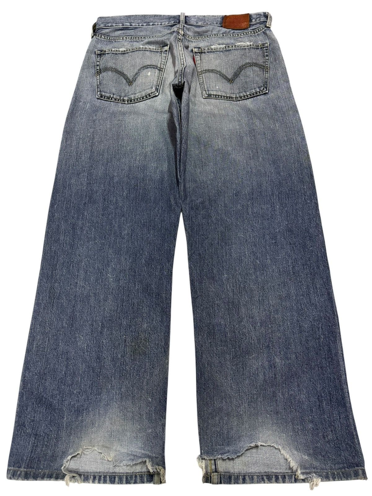 Levi's Vtg 90s Levis 503 Distressed Jeans Size US 32 / EU 48 - 2 Thumbnail