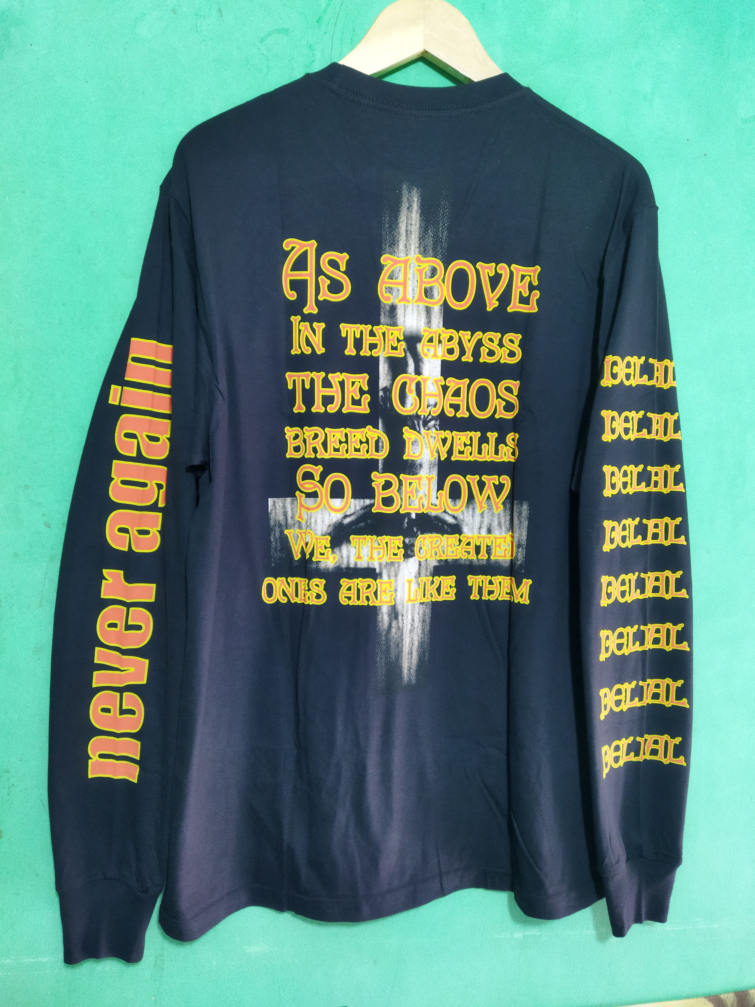 Band Tees BELIAL never again Size US L / EU 52-54 / 3 - 3 Thumbnail