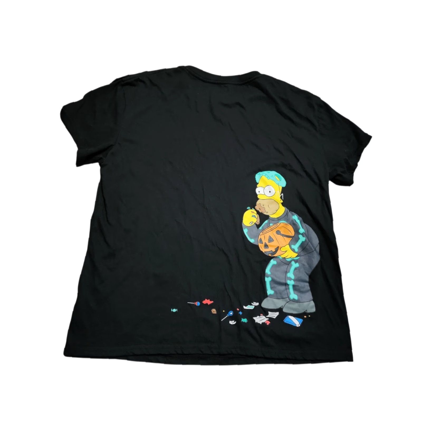 Vintage VINTAGE The Simpsons Halloween T-Shirt Womens XL Black Double-Sided Cotton Blend Size XL / US 12-14 / IT 48-50 - 2 Thumbnail