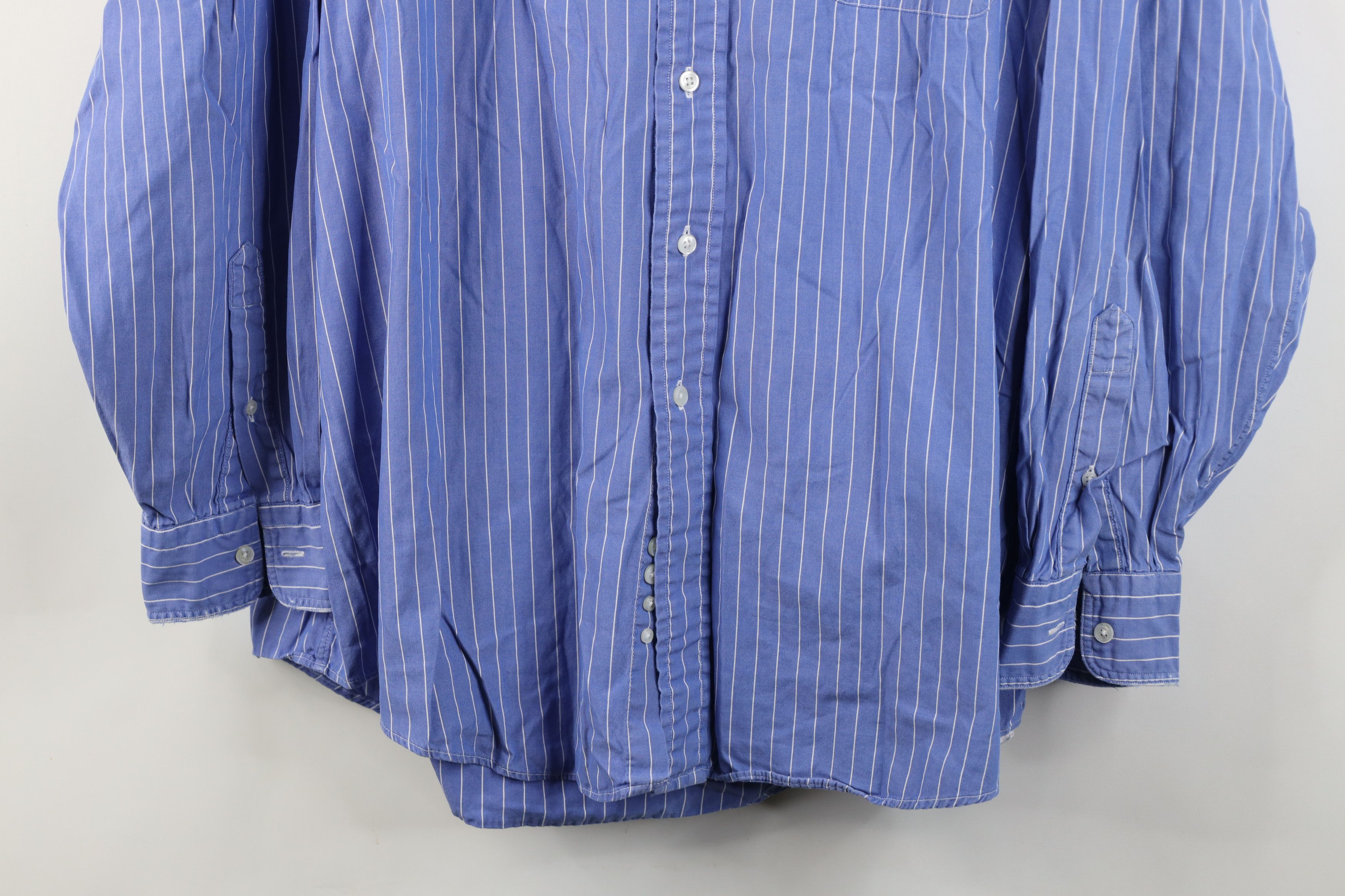 Lands' End Vintage 90s Lands End Pinpoint Oxford Button Down Shirt USA Size US L / EU 52-54 / 3 - 3 Thumbnail