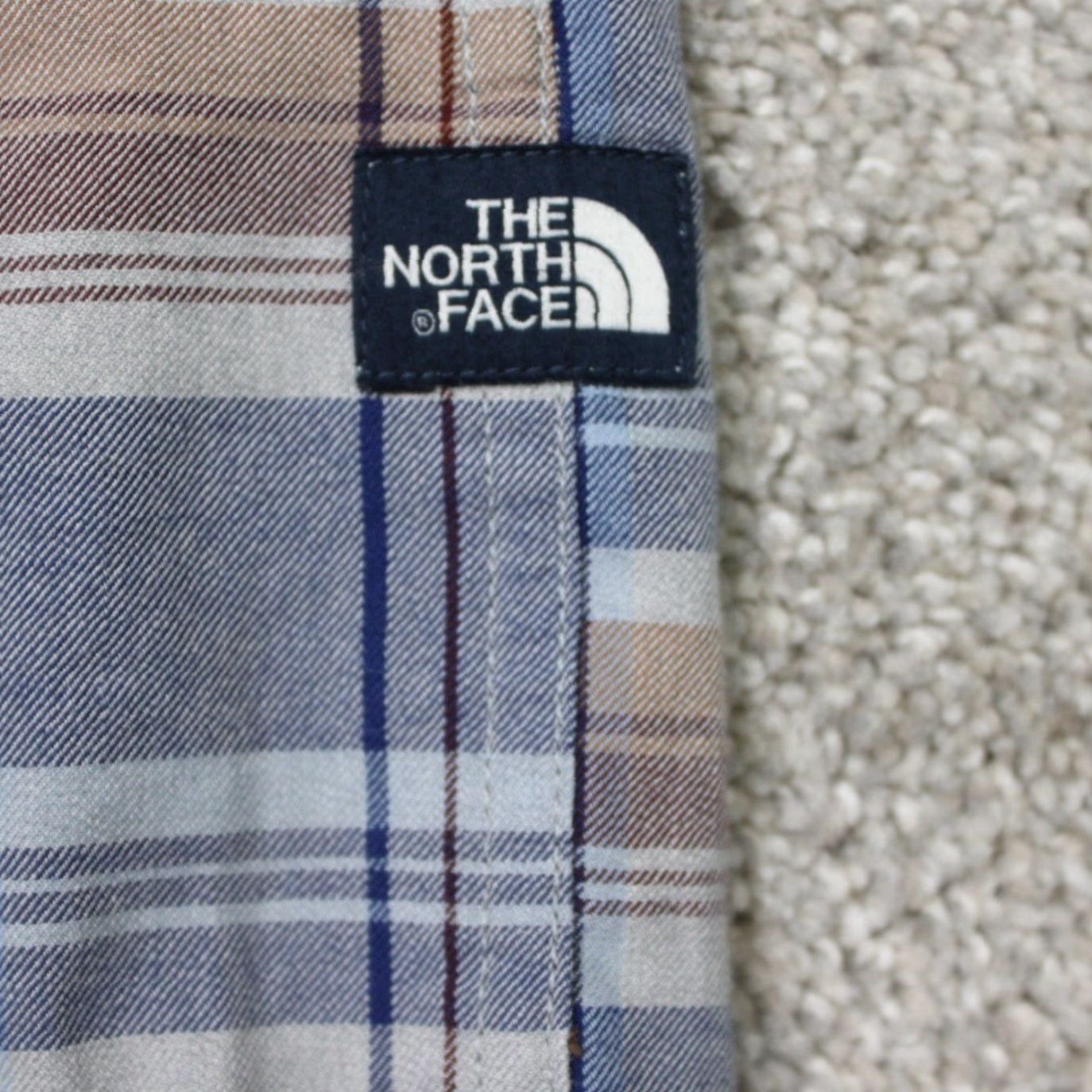 The North Face The North Face Shirt Mens Medium Brown/Blue Plaid Organic Cotton Long Sleeve Size US M / EU 48-50 / 2 - 4 Thumbnail