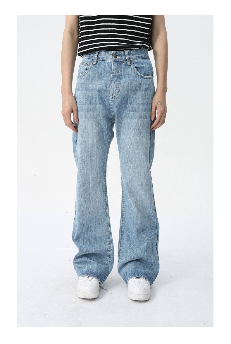 Japanese Brand × Jean Light blue washed flared jeans trend Size US 32 / EU 48 - 1 Thumbnail