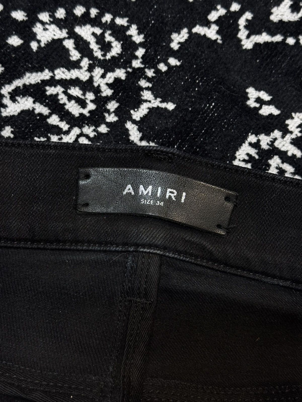 Amiri AMIRI BANDANA PATCH FADED JEANS Size US 34 / EU 50 - 16 Thumbnail