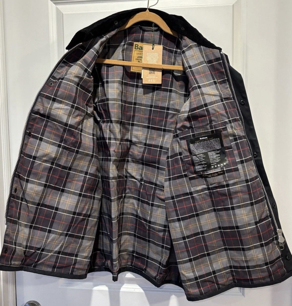 Barbour Barbour x Levi's OS Bedale Waxed Jacket L Blue Oversized Size US L / EU 52-54 / 3 - 5 Thumbnail