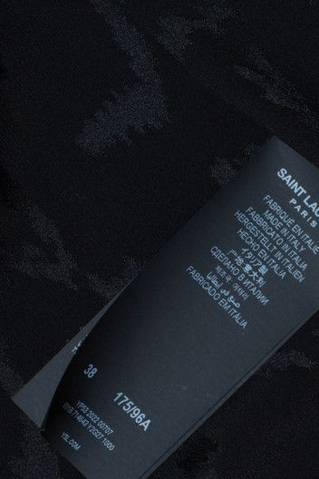 Saint Laurent Paris Saint Laurent, Short sleeve satin zig zag shirt Size US S / EU 44-46 / 1 - 6 Thumbnail