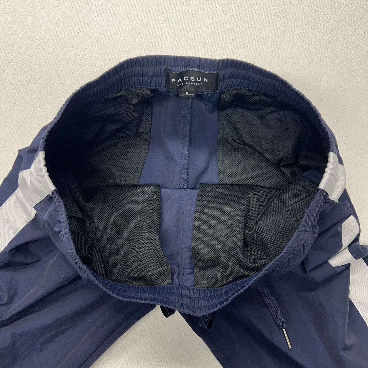 Pacsun Pacsun Pants Blue Jogger Nylon Side Stripe Drawstring Active Size US 30 / EU 46 - 6 Thumbnail