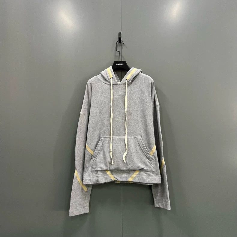 Greg Lauren greg lauren Grey patchwork hoodie 2506-Nextarrow Size US M / EU 48-50 / 2 - 1 Thumbnail