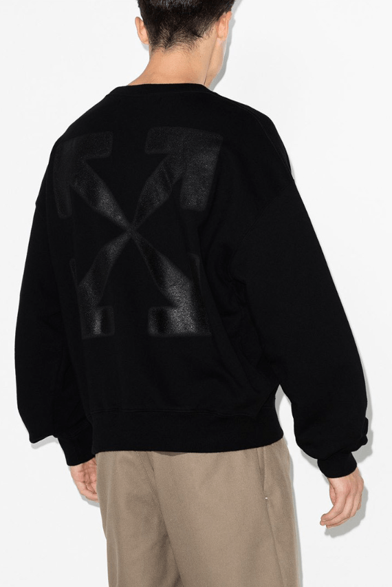 Off-White Blue Blurred Mona Lisa Arrows Oversized Sweatshirt Size US M / EU 48-50 / 2 - 3 Thumbnail