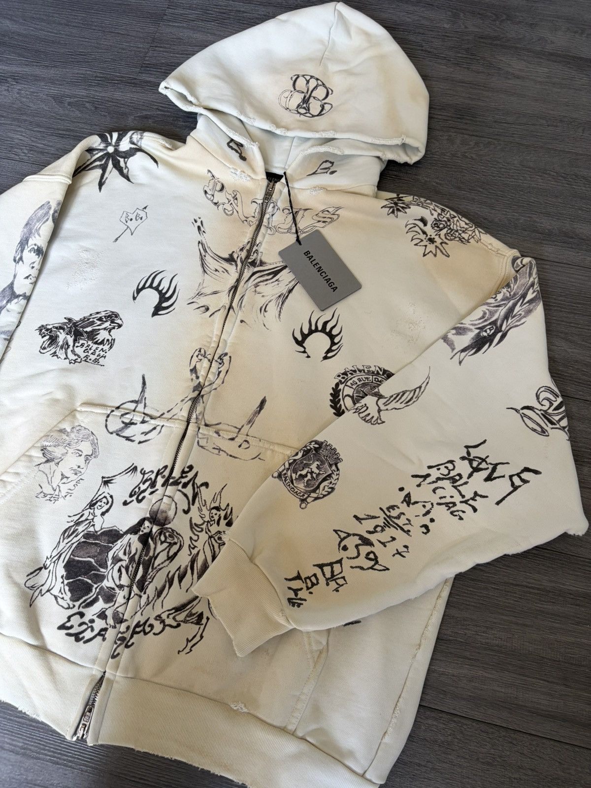 Balenciaga Balenciaga Tattoo Baggy TAT DS Size US XS / EU 42 / 0 - 3 Thumbnail