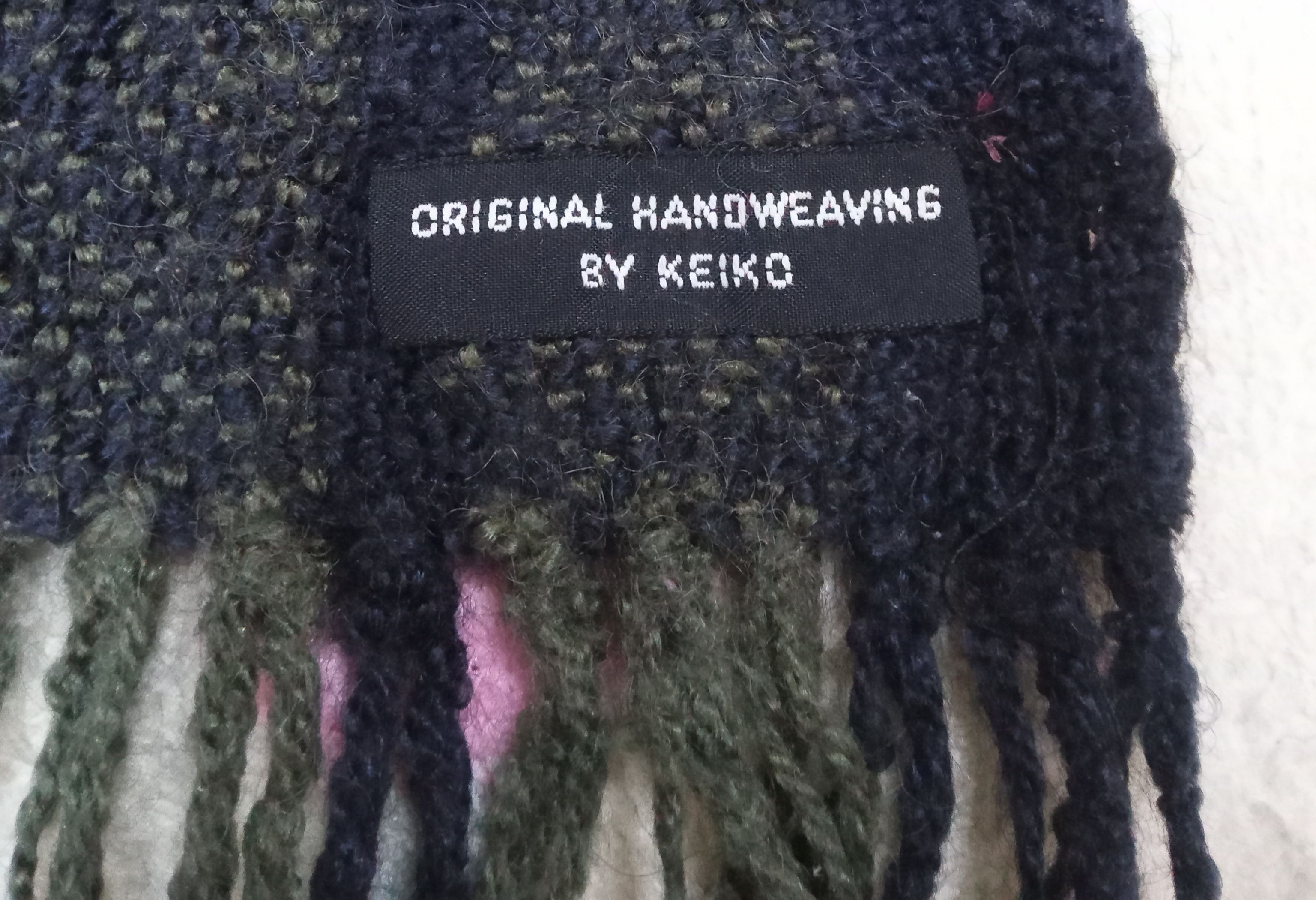 Designer Original Handweaving By Keiko Wool Muffler Size ONE SIZE - 2 Thumbnail