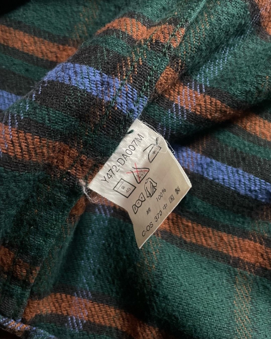 Japanese Brand Heavy Flannel Shirt Double Pocket CONE Size Fit XL Size US XL / EU 56 / 4 - 7 Thumbnail