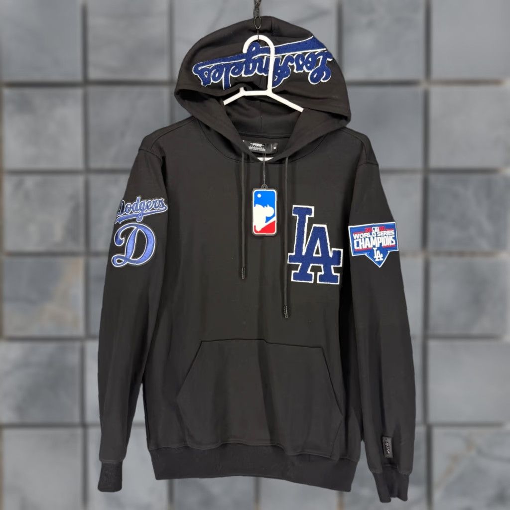 Pro Standard Pro Standard Los Angeles Dodgers 2020 World Series Champions Hoodie Black Mens M Size US M / EU 48-50 / 2 - 1 Thumbnail