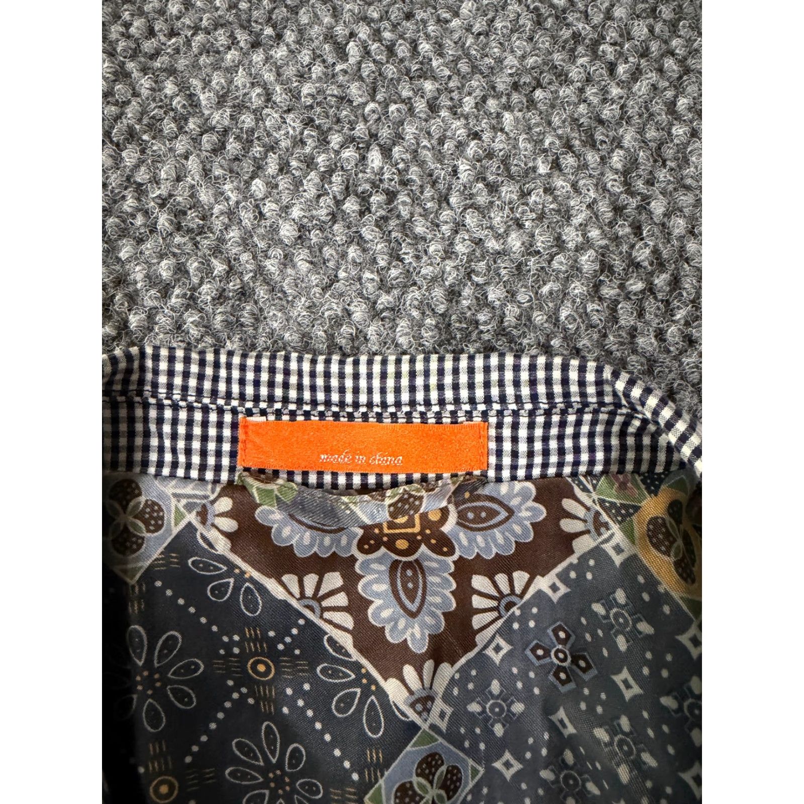 Tallia Tallia Sport Coat Mens 40R Gray Check Blazer Two Button Casual Dress Jacket Regular Fit Wool Polyester Size 40R - 4 Thumbnail