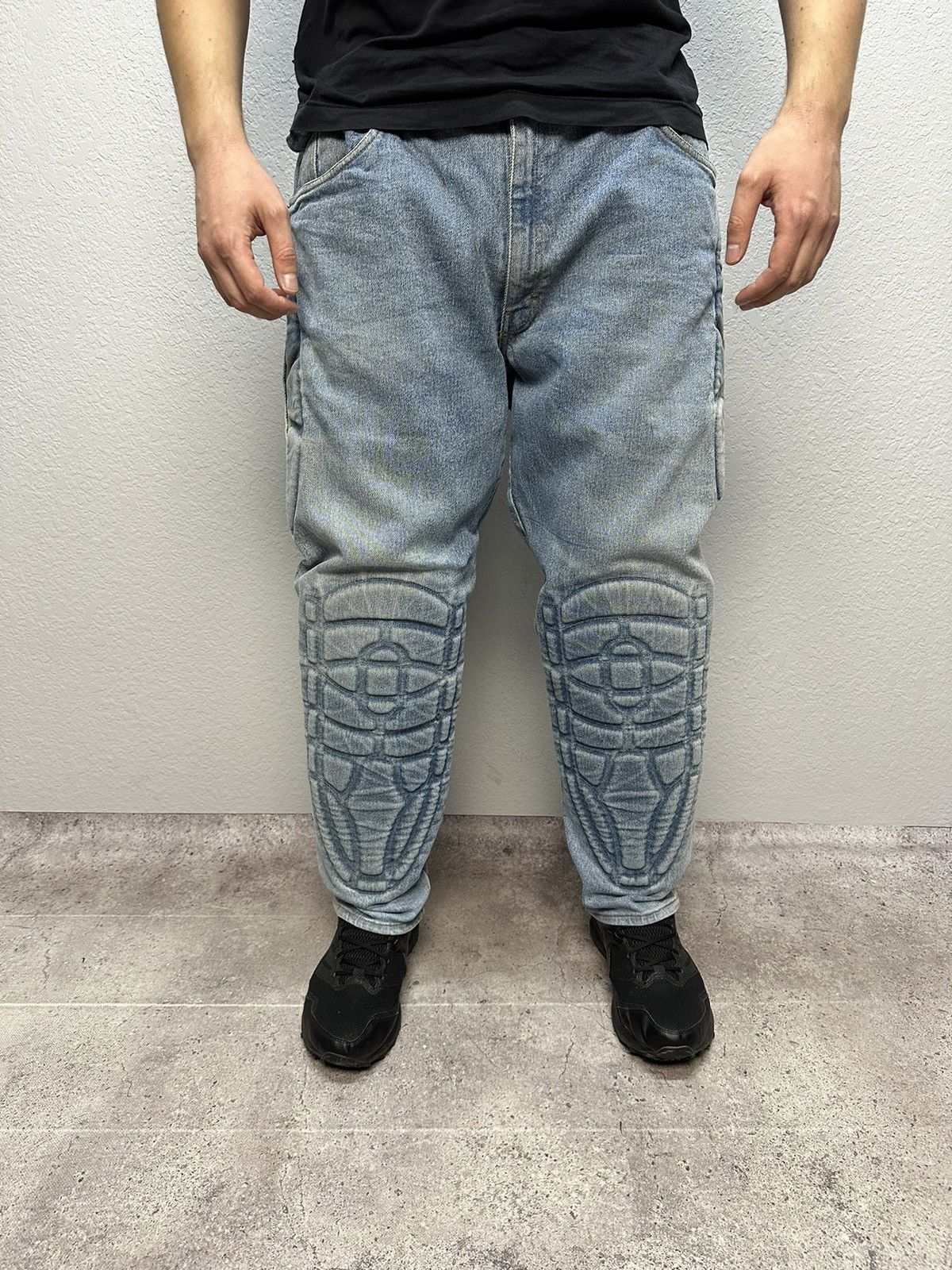 Other 🔥 Vintage Giali Rare Denim Motorcycle Denim Jeans Archival Size US 36 / EU 52 - 7 Thumbnail