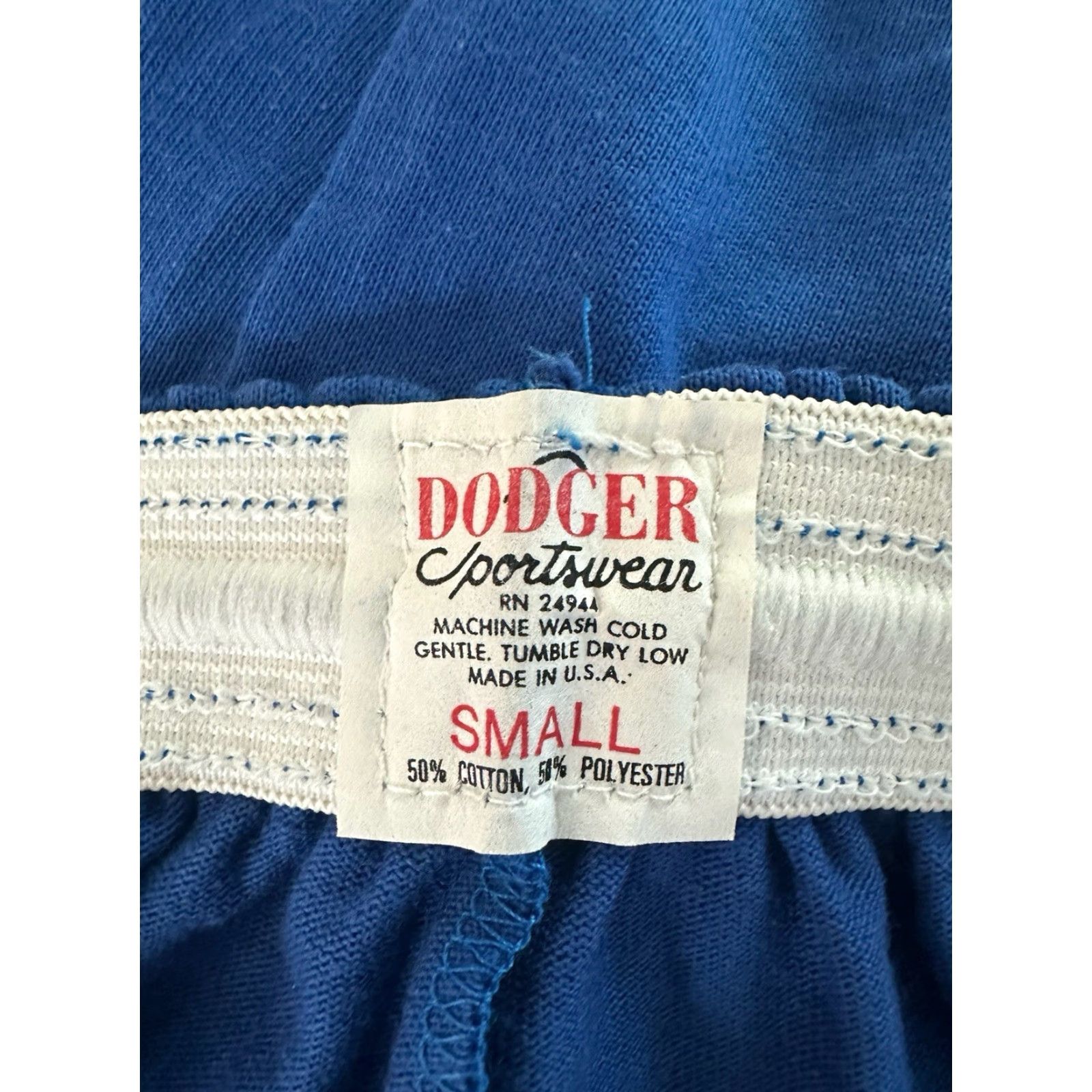 Vintage VINTAGE dodger gym shorts Mens Small NWT deadstock 90s blue Made in USA athletic shorts Mens Size US 29 - 5 Thumbnail