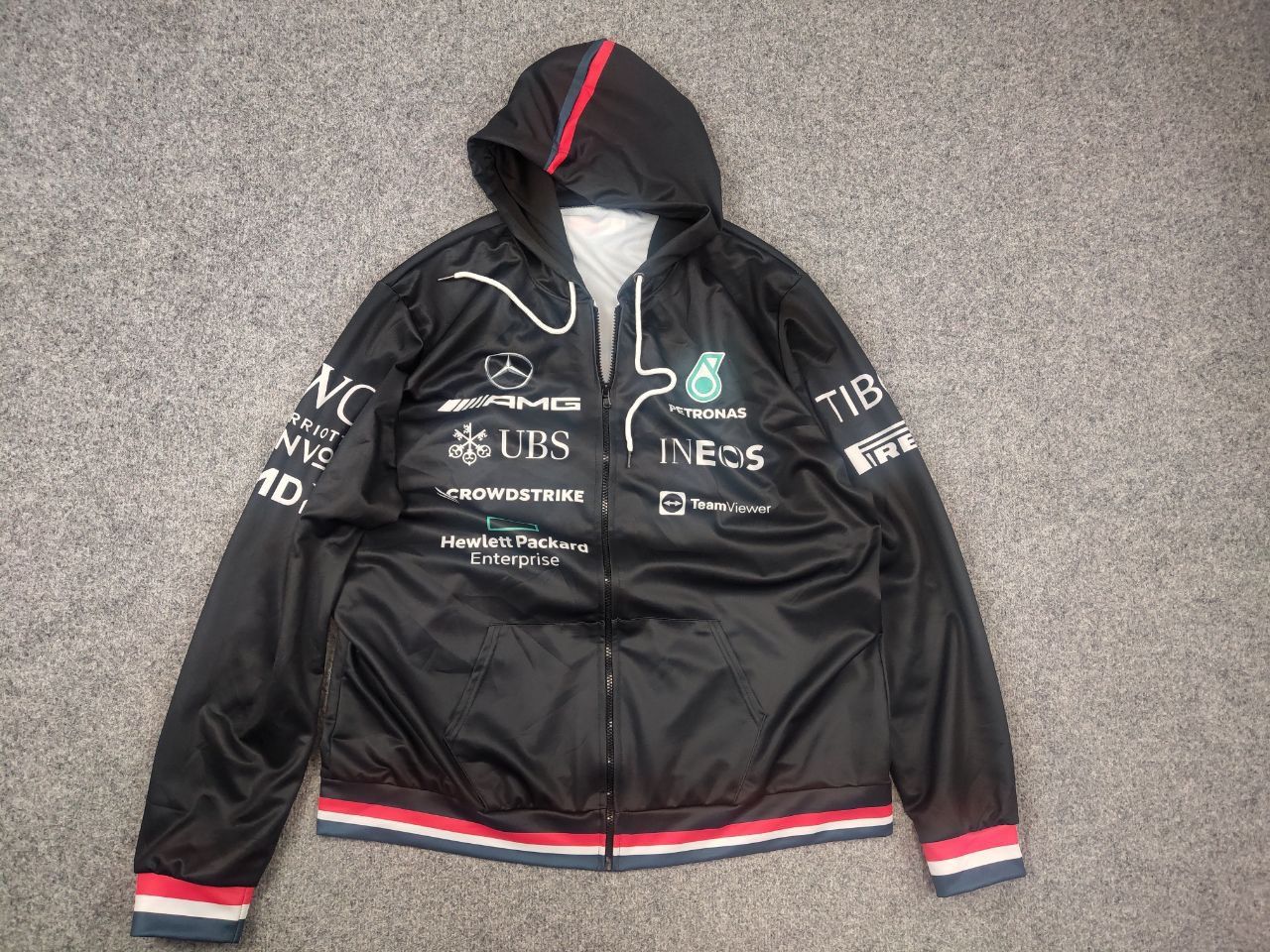 Mercedes-Benz Mercedes Benz Amg Petronas f1 Racing logo Tommy Zip Hoodie Size US XL / EU 56 / 4 - 7 Thumbnail