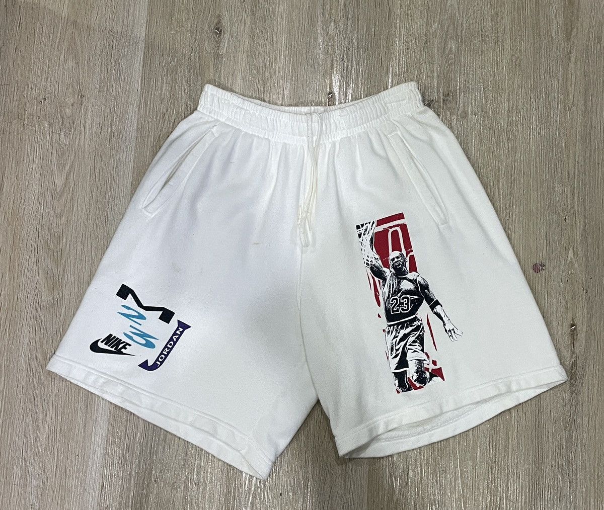 Nike × Vintage Vintage Nike Michael Jordan 23 Short Pants Cotton Size US 36 / EU 52 - 1 Thumbnail