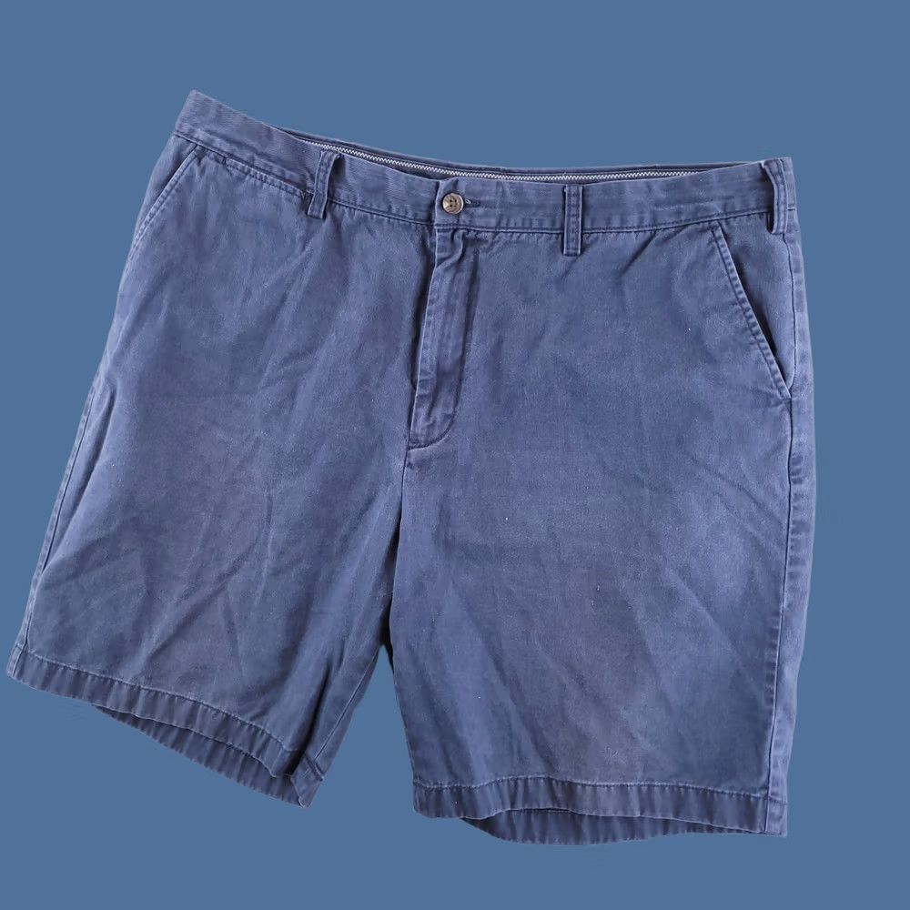 Nautica Nautica Shorts Mens 42 Blue Chino Distressed Navy Flat Front Casual Size US 42 / EU 58 - 1 Thumbnail