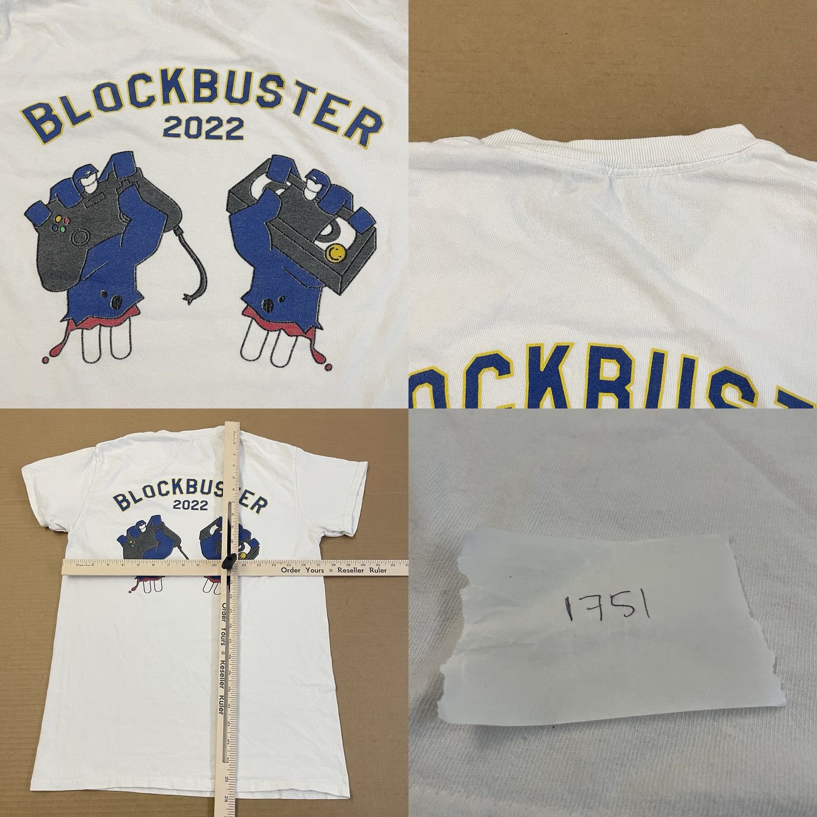 Vintage VINTAGE Blockbuster Video Shirt Adult Small White Mens USA Movie Tee XS? Size US S / EU 44-46 / 1 - 8 Thumbnail