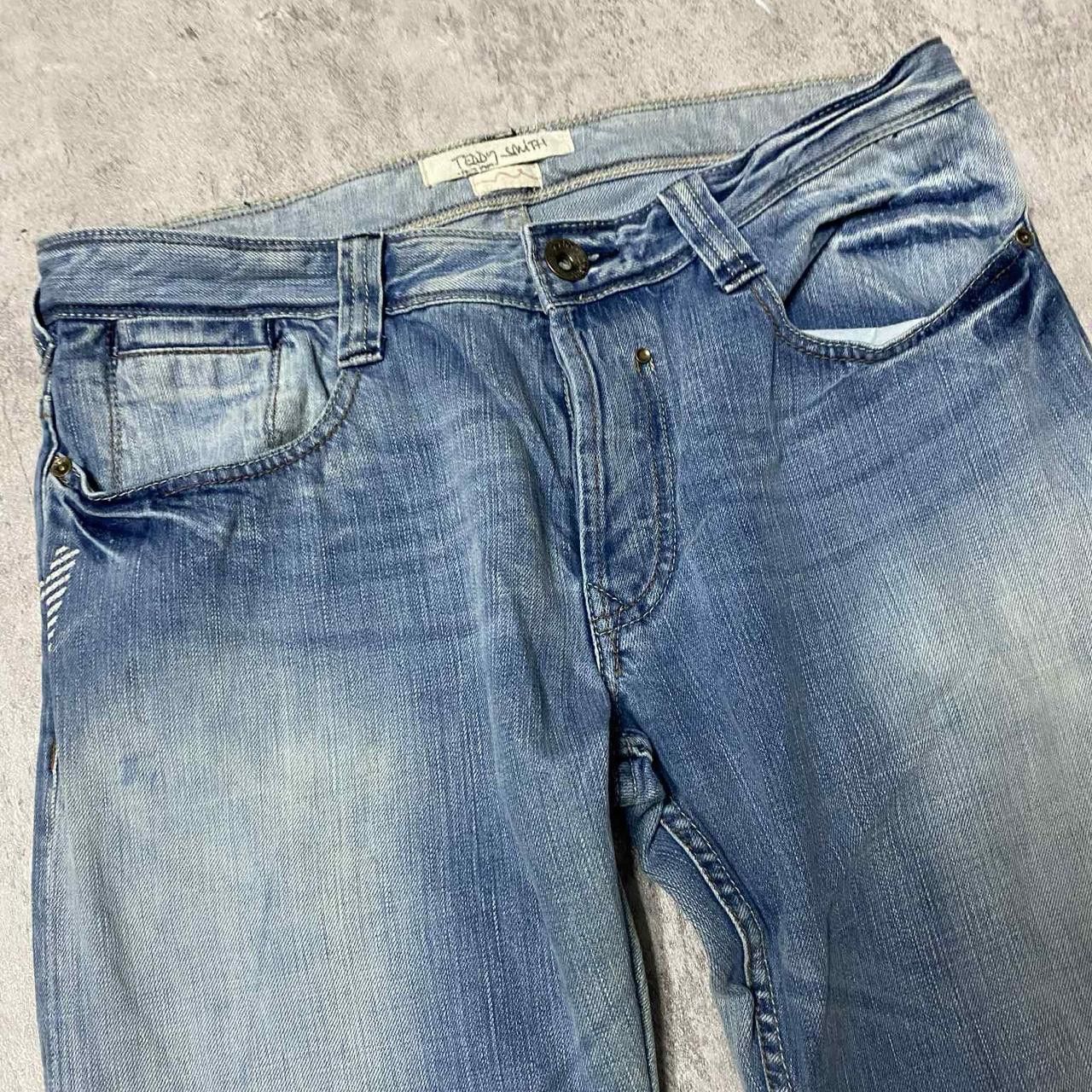 Other Blue and white vintage Y2K denim jeans jeans Size US 34 / EU 50 - 6 Thumbnail