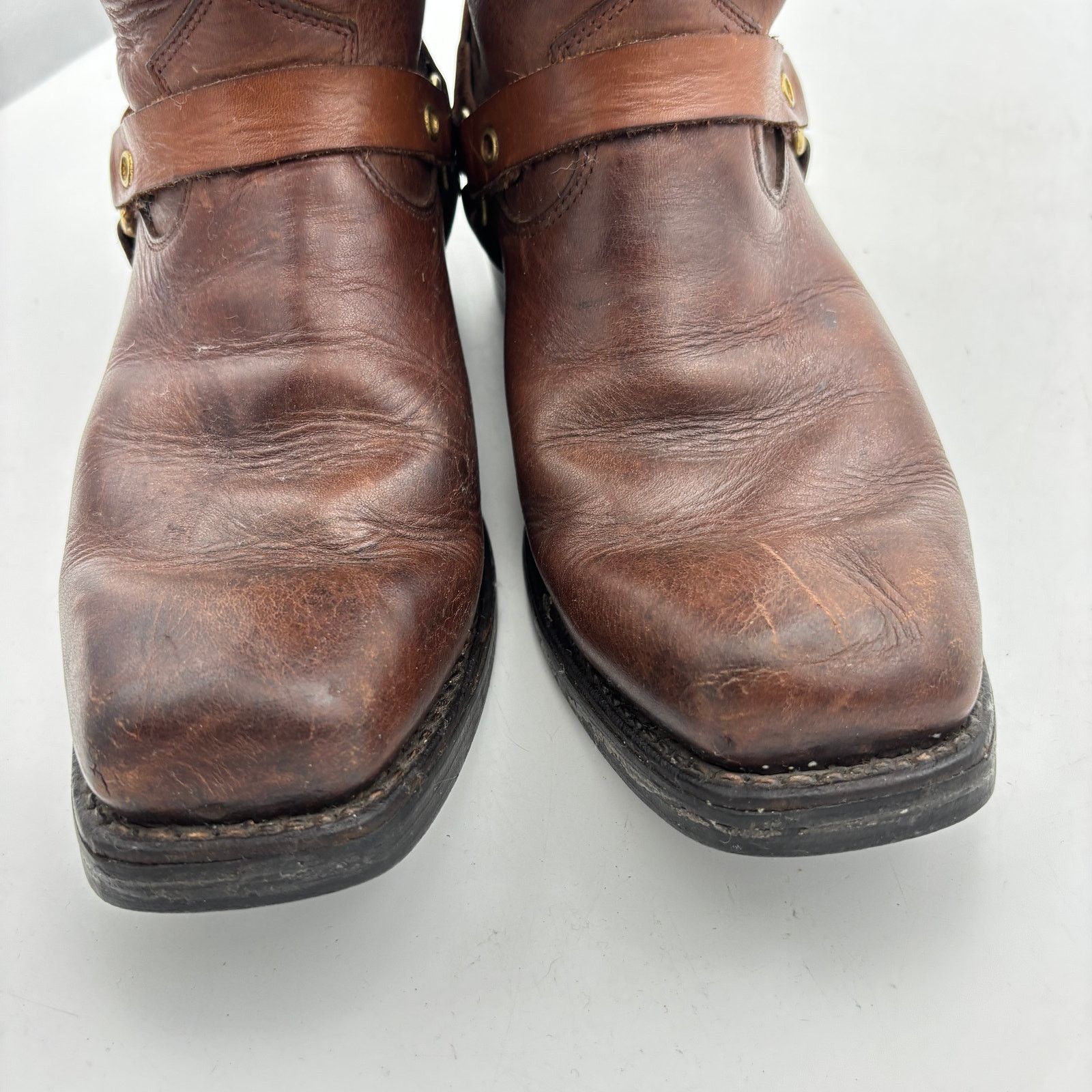 Dayton Boots VTG Dayton Brown Leather Harness Motorcycle Boots Men's 11E Size US 11 / EU 44 - 17 Thumbnail
