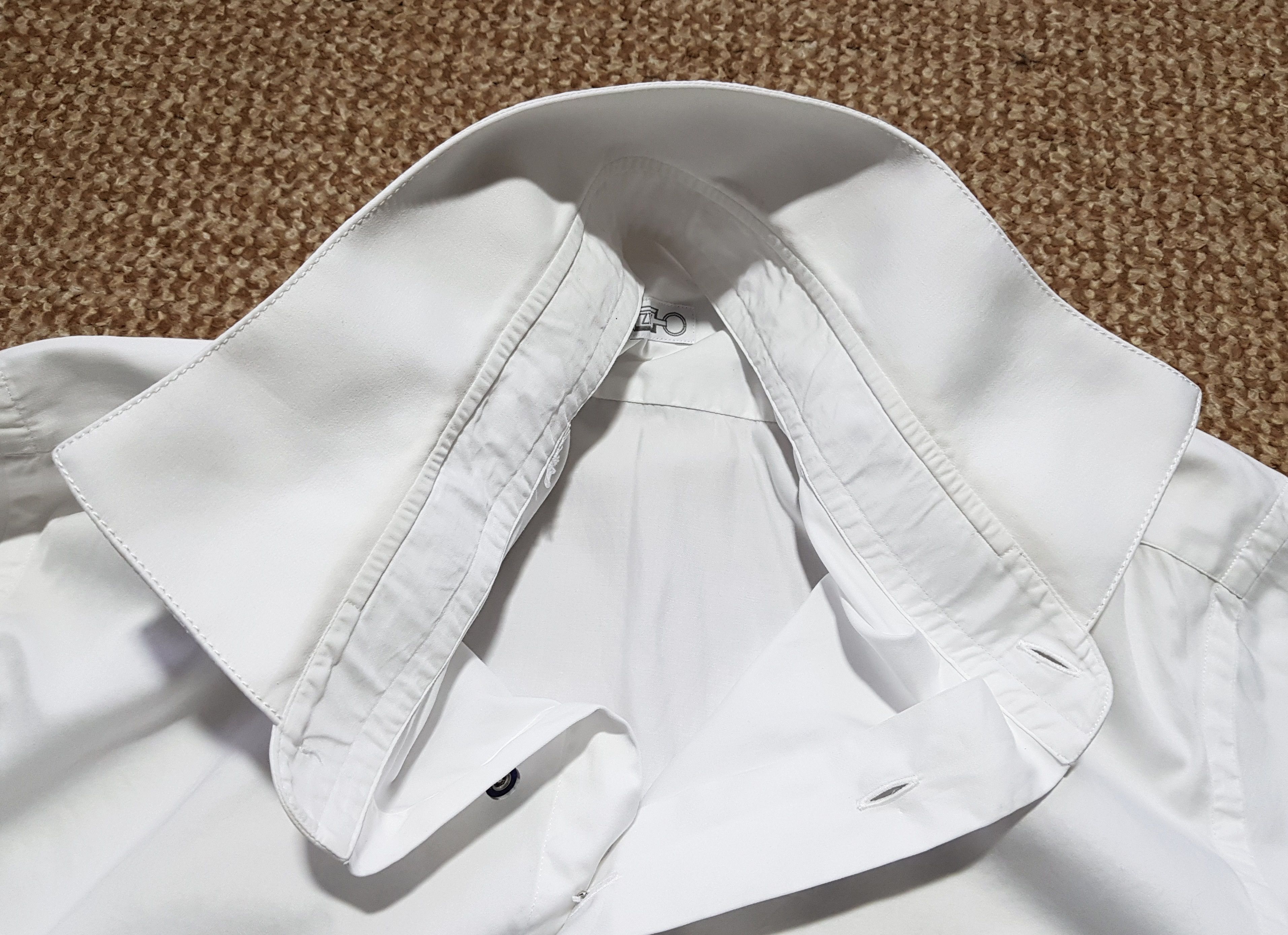 Zilli Zilli White Formal Shirt Long Sleeve Luxury Size US L / EU 52-54 / 3 - 10 Thumbnail