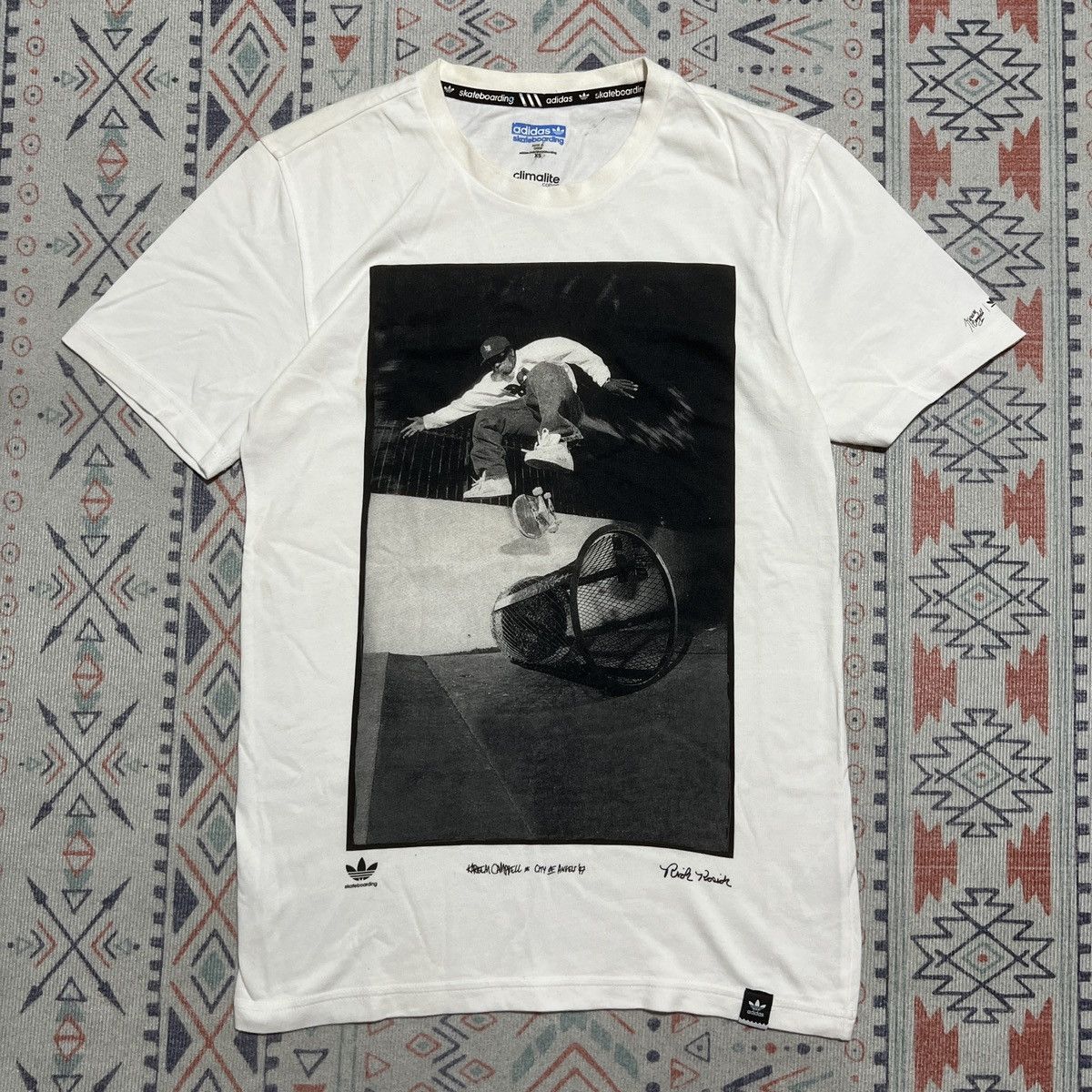 Adidas Adidas Trefoil Skaterboarding x kareem Campbell Photo Tshirt Size US XS / EU 42 / 0 - 3 Thumbnail