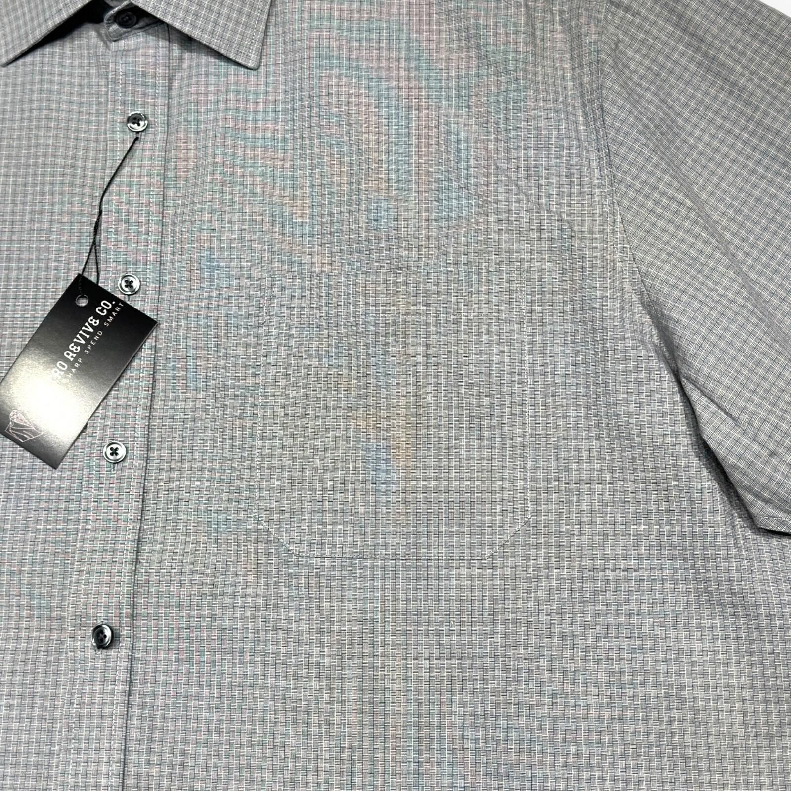 Marks & Spencer Marks & Spenser Shirt Men's UK Size 2XL Grey Non Iron Size 48R - 6 Thumbnail