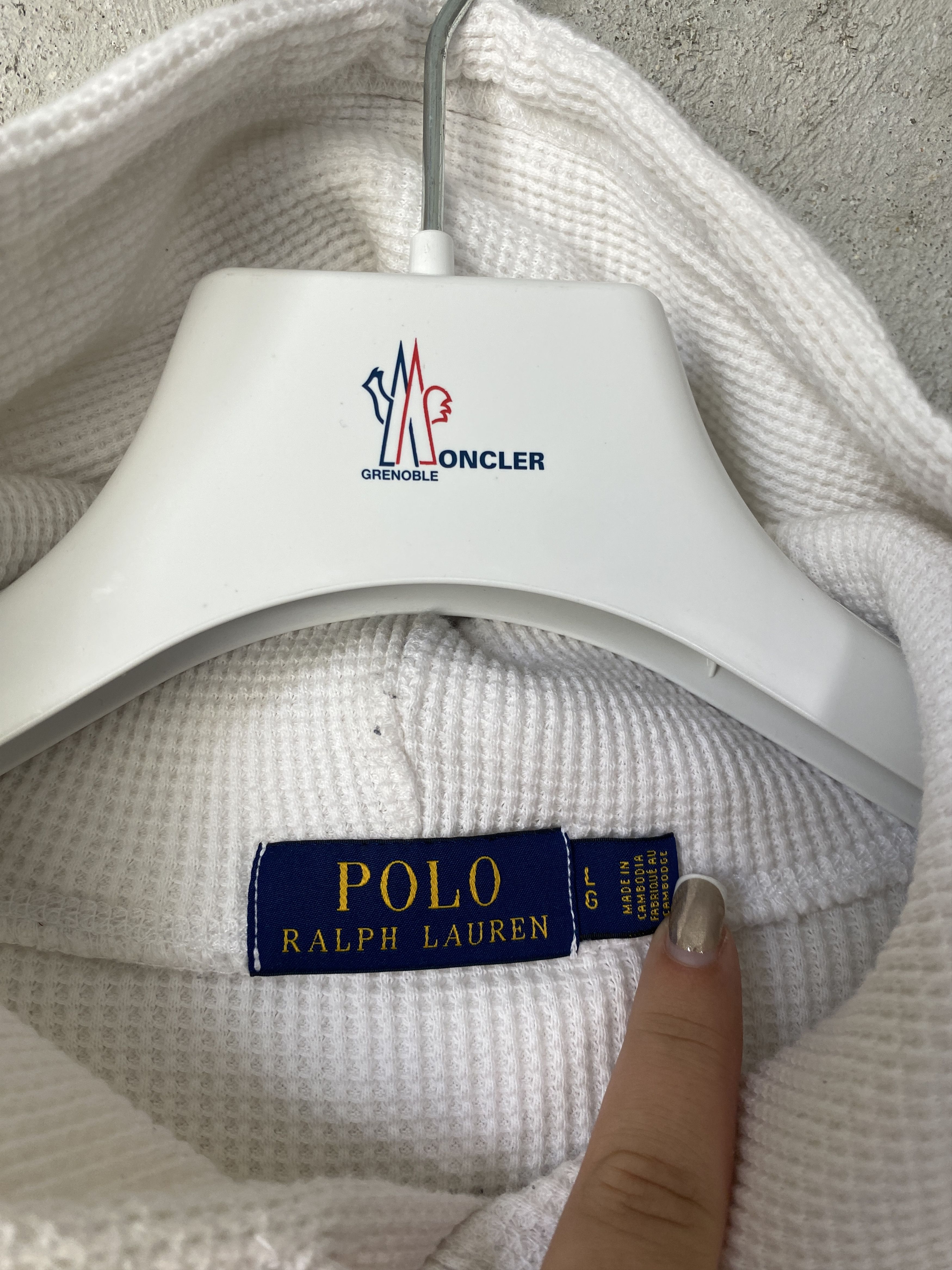 Polo Ralph Lauren Polo Ralph Lauren white waffle hoodie oldmoney casual Size US L / EU 52-54 / 3 - 3 Thumbnail