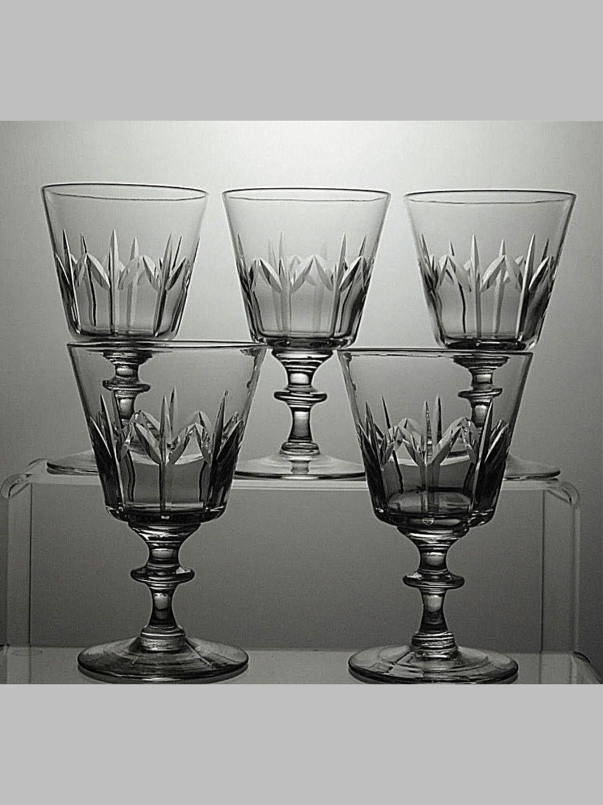 Tudor Tudor Crystal Set Of 5 Cut Sherry Pieces Of Glass 4 1/3" Size ONE SIZE - 1 Thumbnail