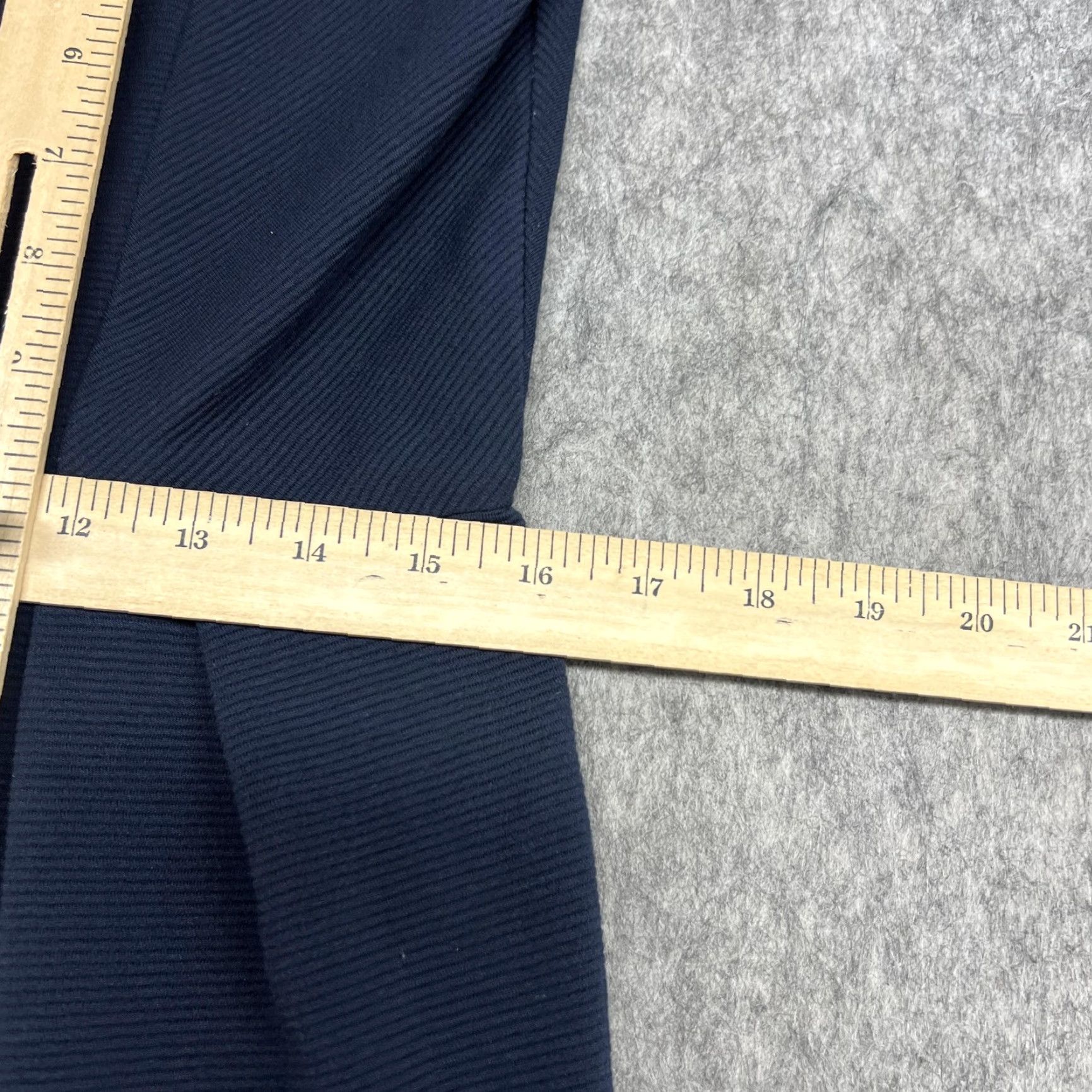 Madewell Madewell Dress Womens 10 Navy Colorblock Fit & Flare Pockets Crew Neck Short Sleeve Office Workwear Size L / US 10 / IT 46 - 7 Thumbnail