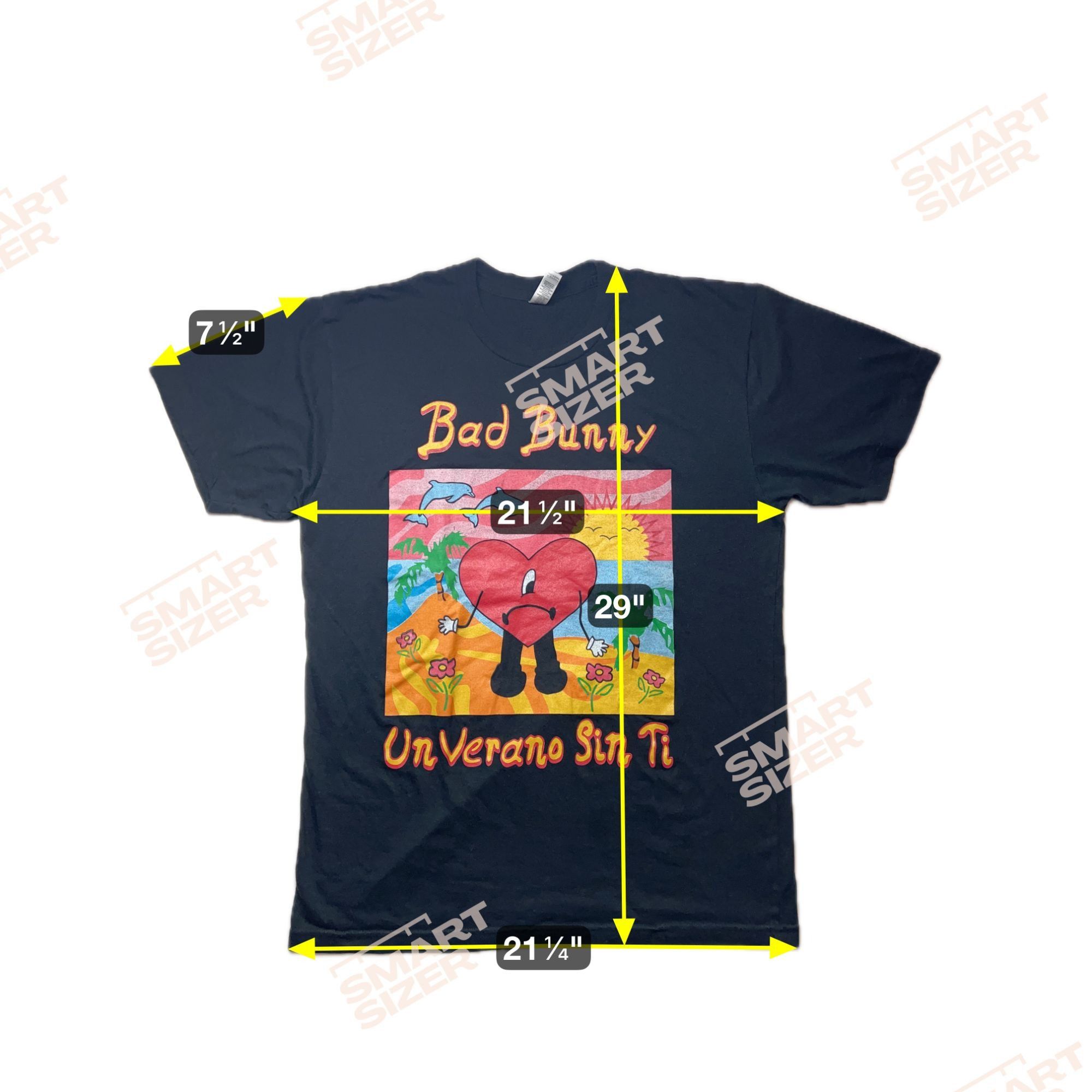 American Apparel Bad Bunny On Verano Sin Ti Large T-Shirt Shirt Size US L / EU 52-54 / 3 - 5 Thumbnail