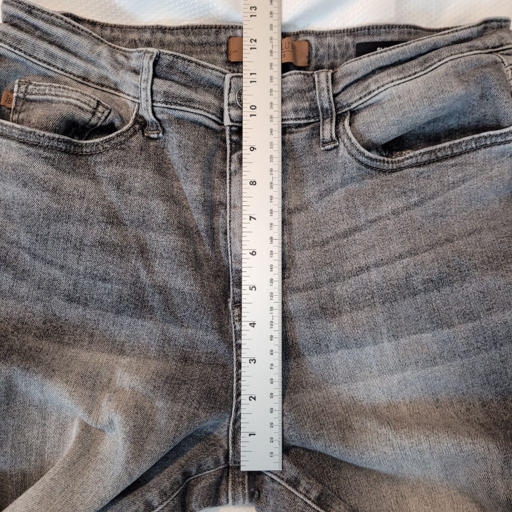 Judy Blue Women's Judy Blue Gray Slim Fit Skinny Jeans Size 13 Size 31" - 10 Thumbnail