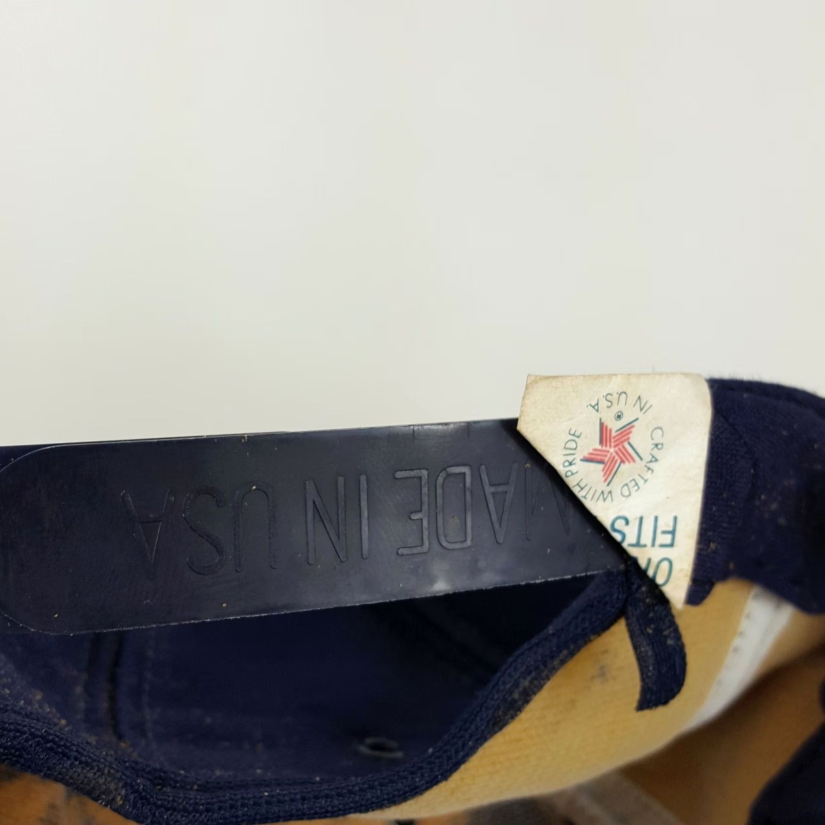 Denime VINTAGE Maymead Farm Denim USA Made Trucker Hat Snapback Retro Cap Patch Hat Adjustable Blue 80s Farming Work Mens Size ONE SIZE - 8 Thumbnail