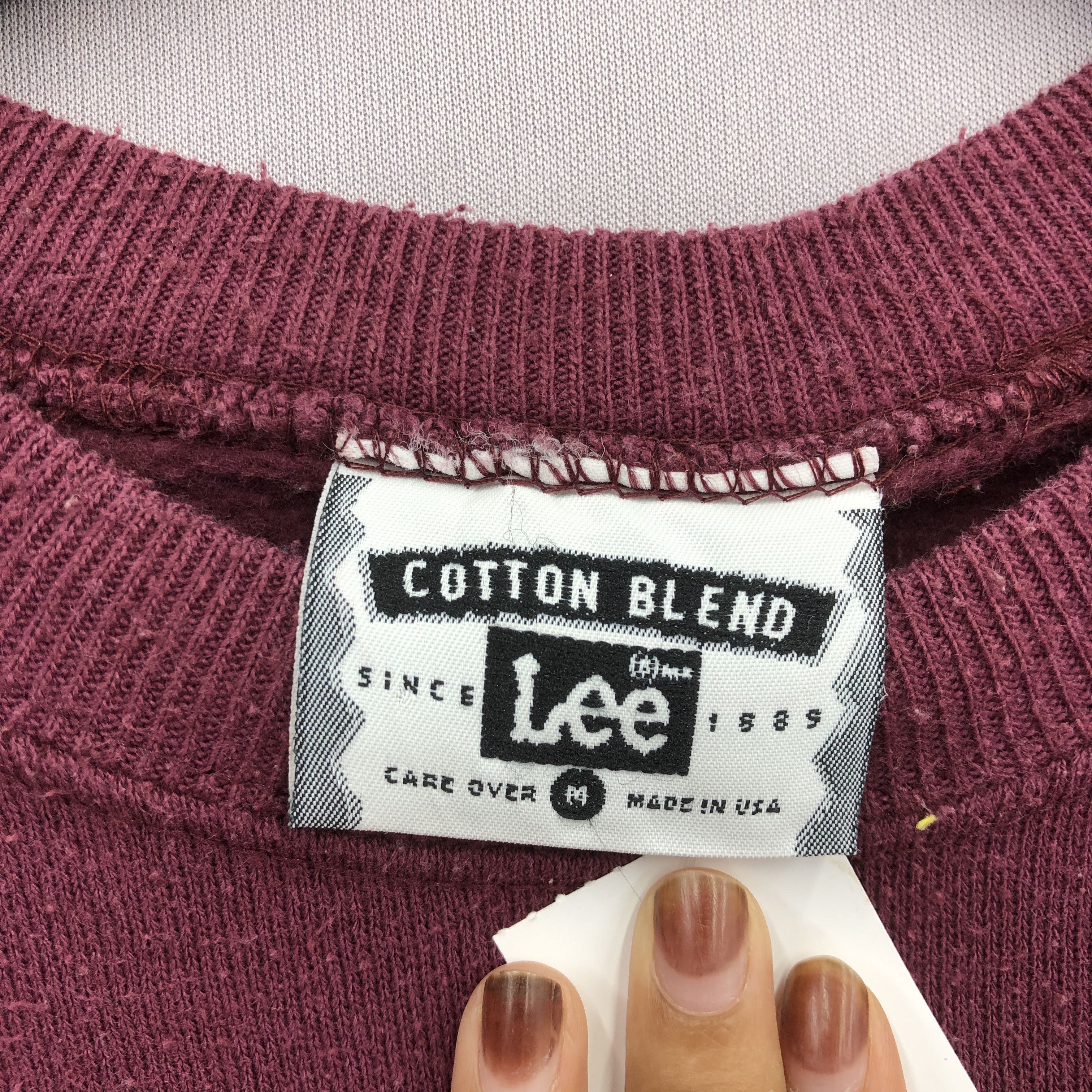 Japanese Brand Vintage 90s Lee Sweater Lee Spell Out Script Sweatshirt Size US S / EU 44-46 / 1 - 4 Thumbnail