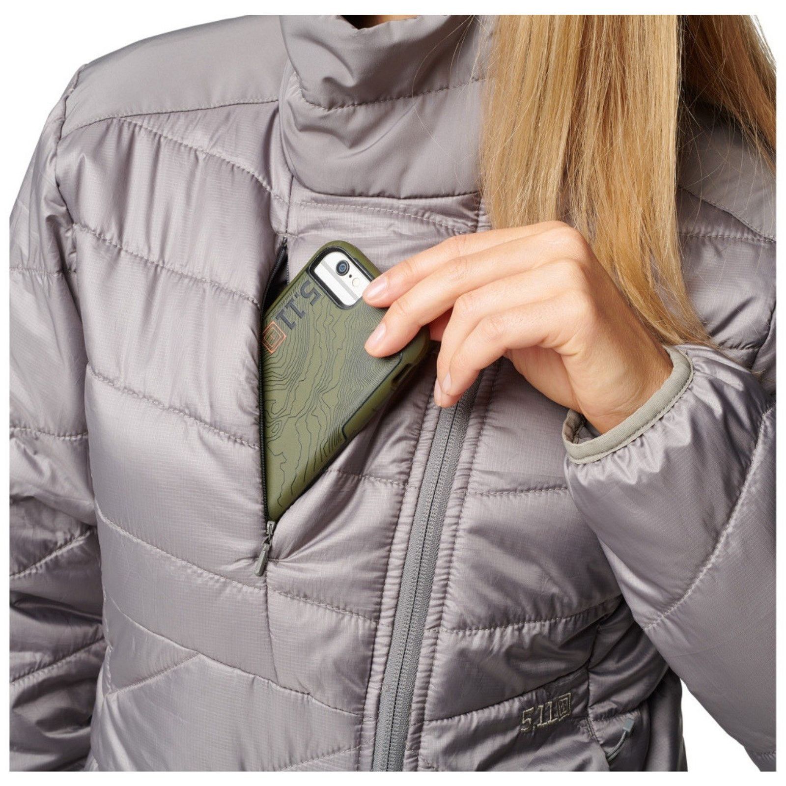 Other NWT 5.11 Tactical Womens XL Grey Peninsula Puffer Jacket Size XL / US 12-14 / IT 48-50 - 5 Thumbnail