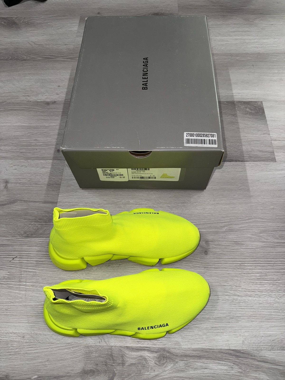 Neon Balenciaga Speed Trainer