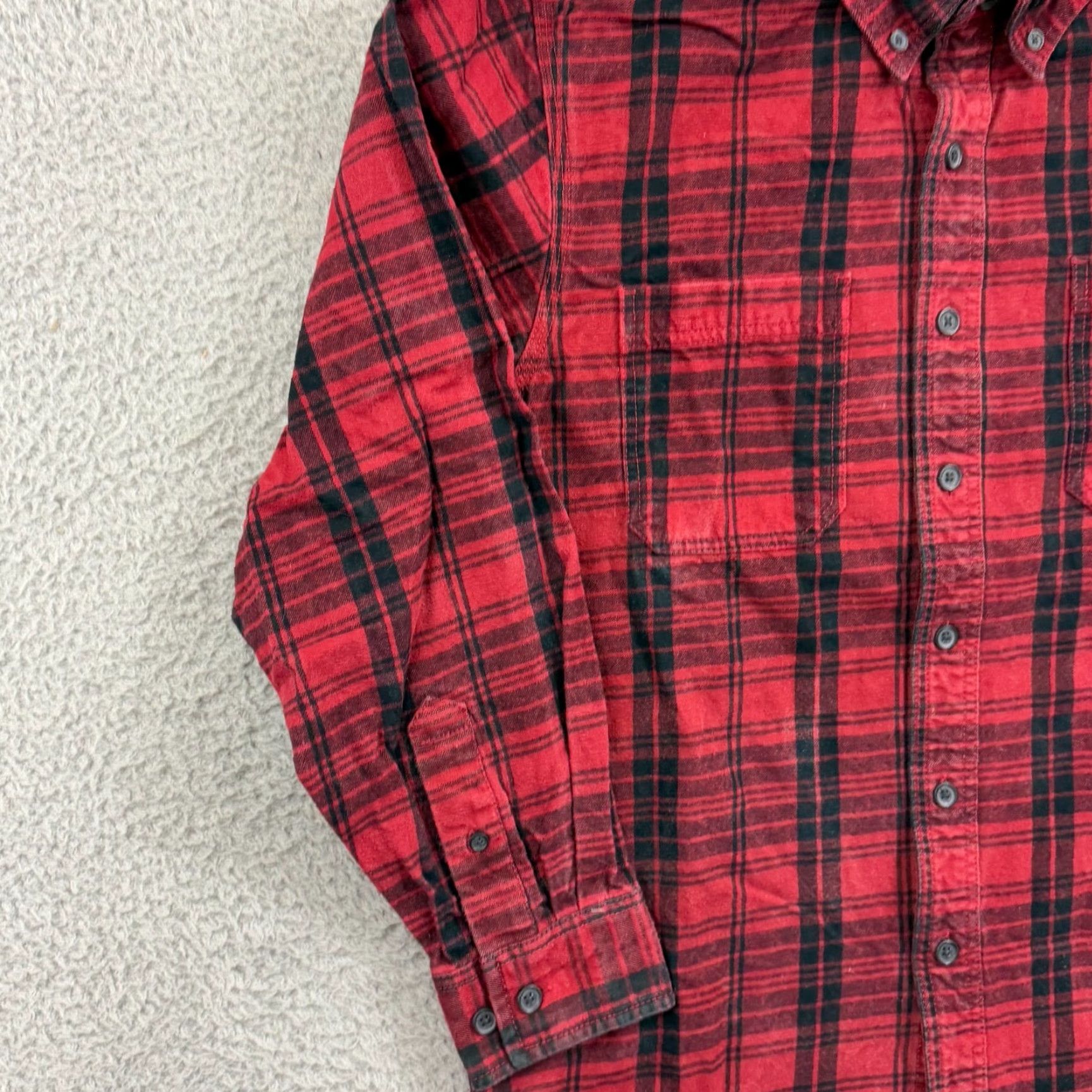 Vintage Ridgecut Shirt Mens Large Red Plaid Long Sleeve Button Up Rugged Outdoors Work Size US L / EU 52-54 / 3 - 5 Thumbnail