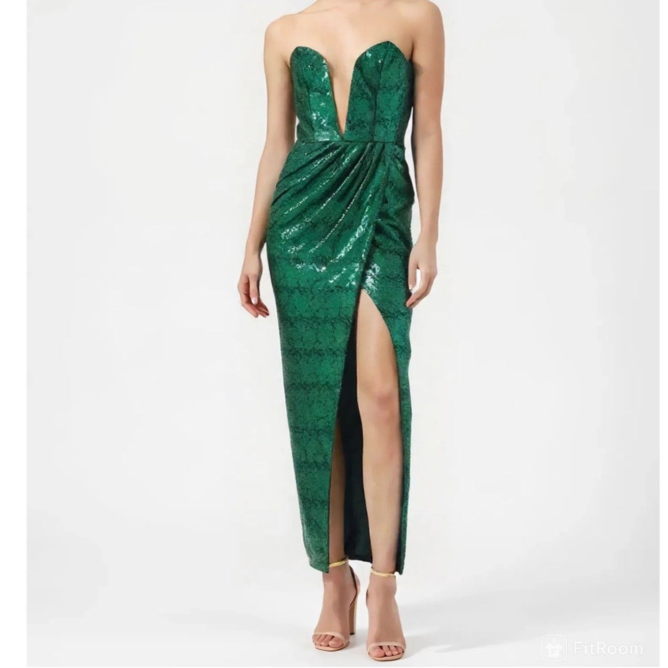 Designer NWT Michael Costello x REVOLVE Jake Gown Size XS Size XS / US 0-2 / IT 36-38 - 1 Thumbnail