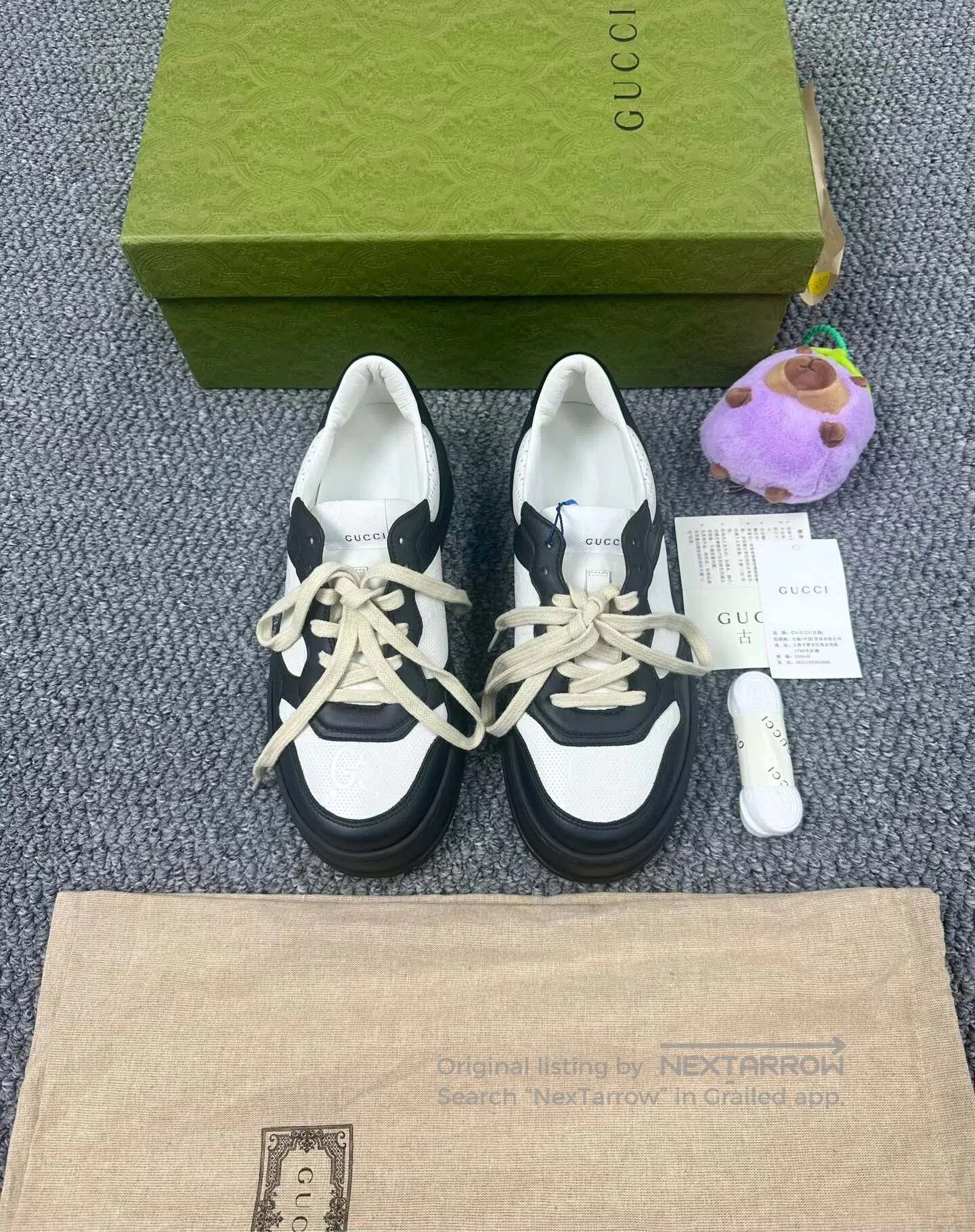 Gucci Guicci Black and white double G panda cookie shoes| Size US 6.5 / EU 39-40 - 1 Thumbnail