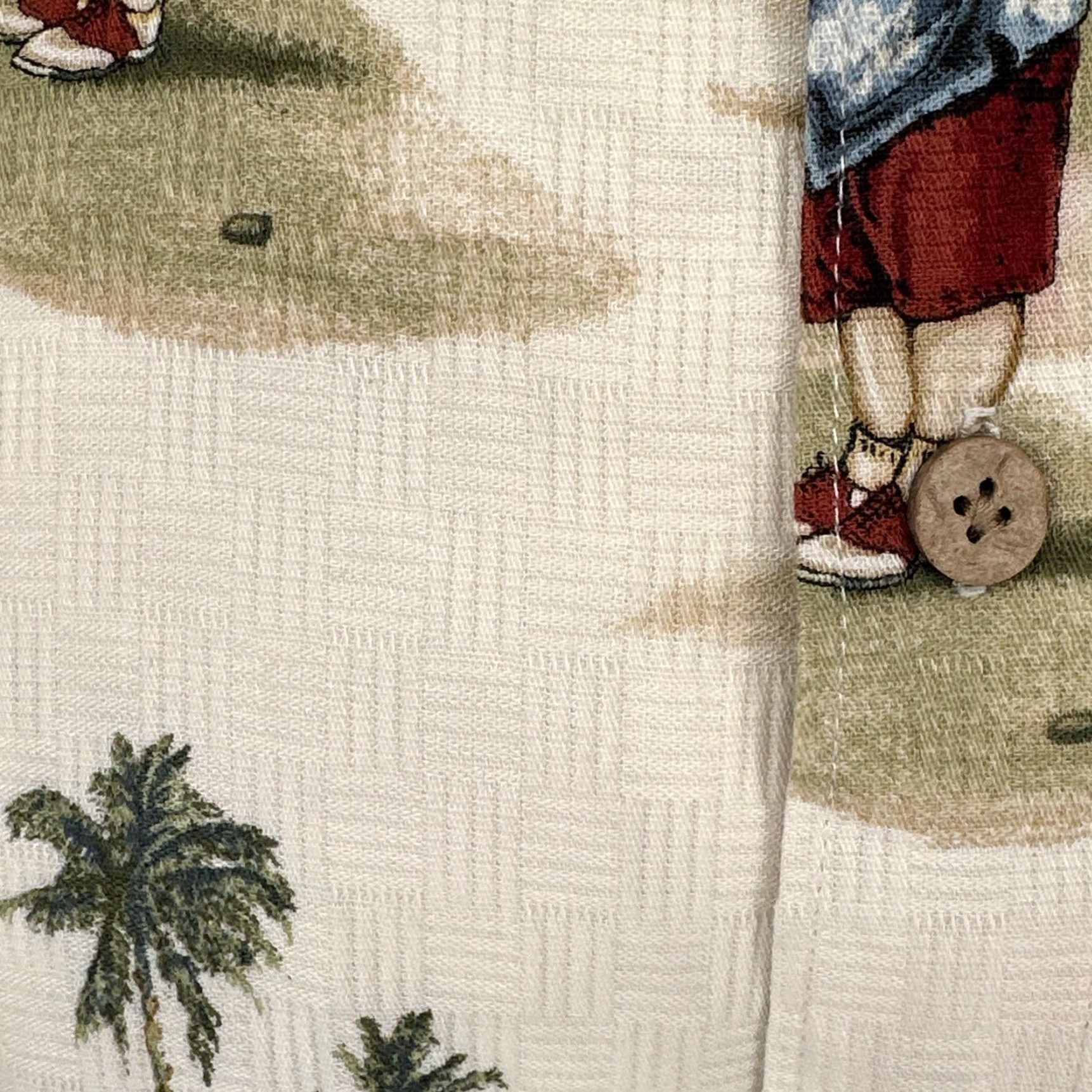 Vintage North River Shirt Mens Large White Santa Golf Christmas Hawaiian Button Up Size US L / EU 52-54 / 3 - 6 Thumbnail