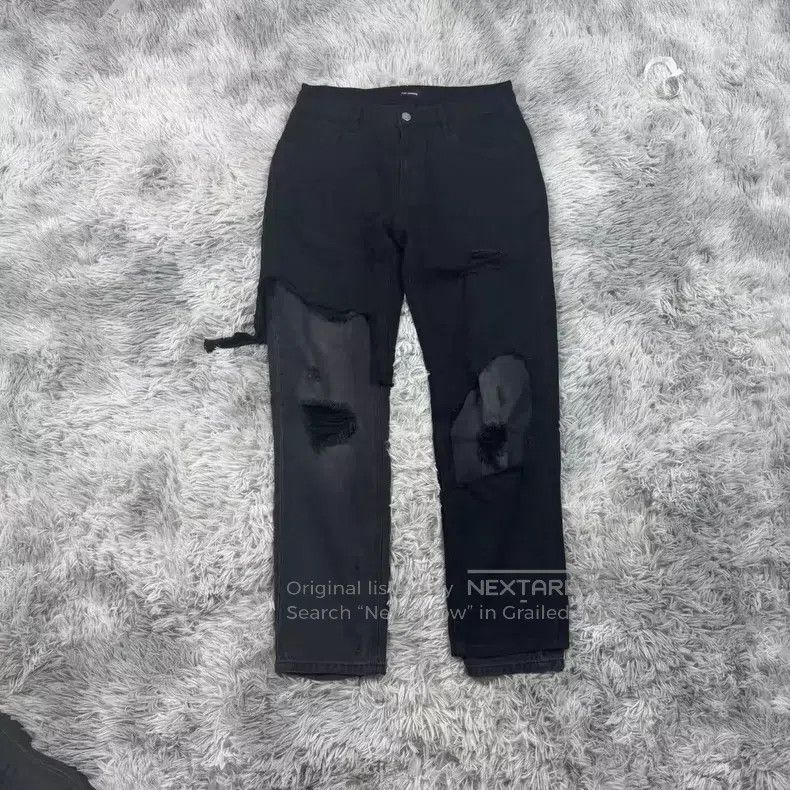 Raf Simons Raf Simons 19AW double-layer destruction cowboy pants Size US 30 / EU 46 - 1 Thumbnail