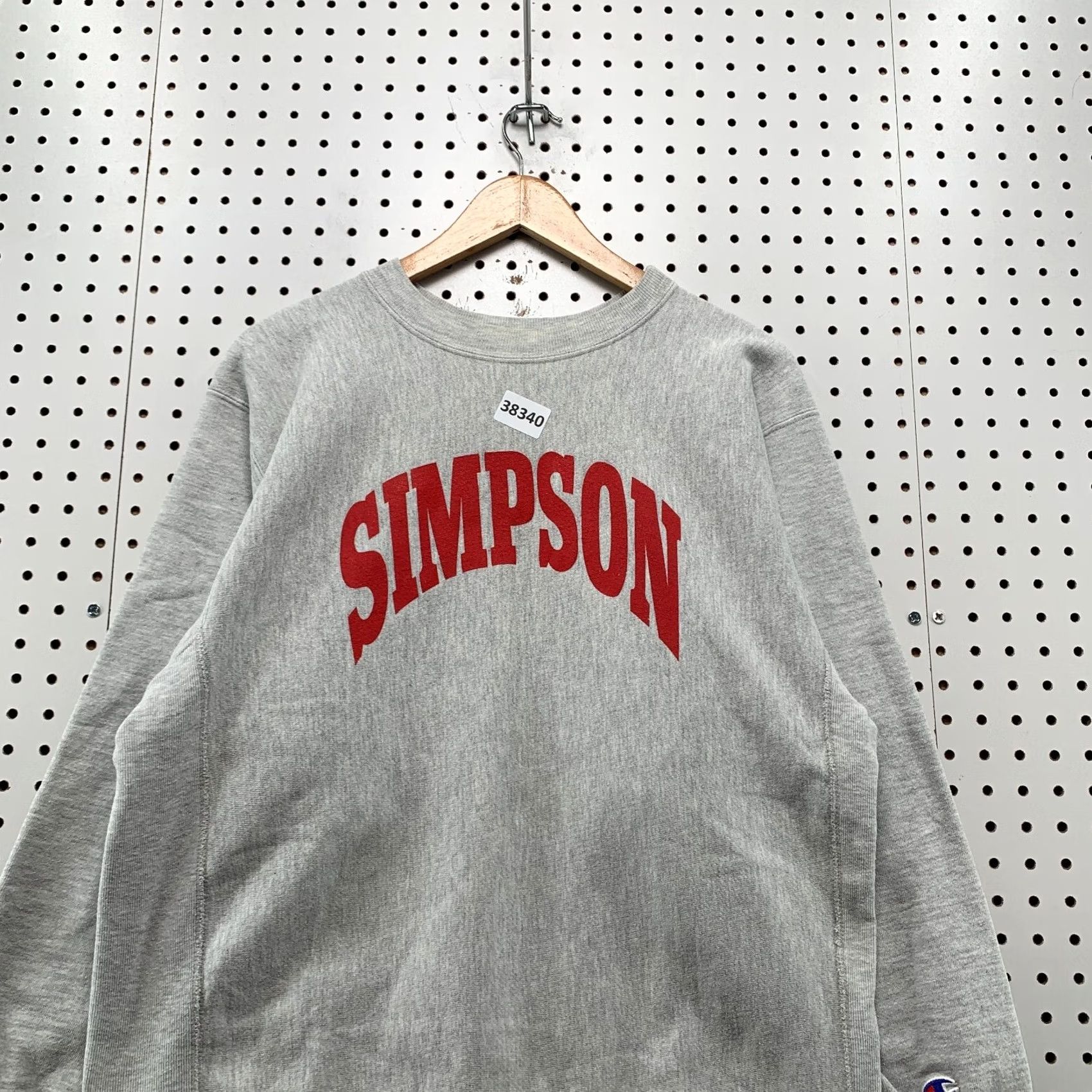 Champion VINTAGE Champion Reverse Weave Sweatshirt Mens L Gray 90s Simpson College USA Size US L / EU 52-54 / 3 - 2 Thumbnail