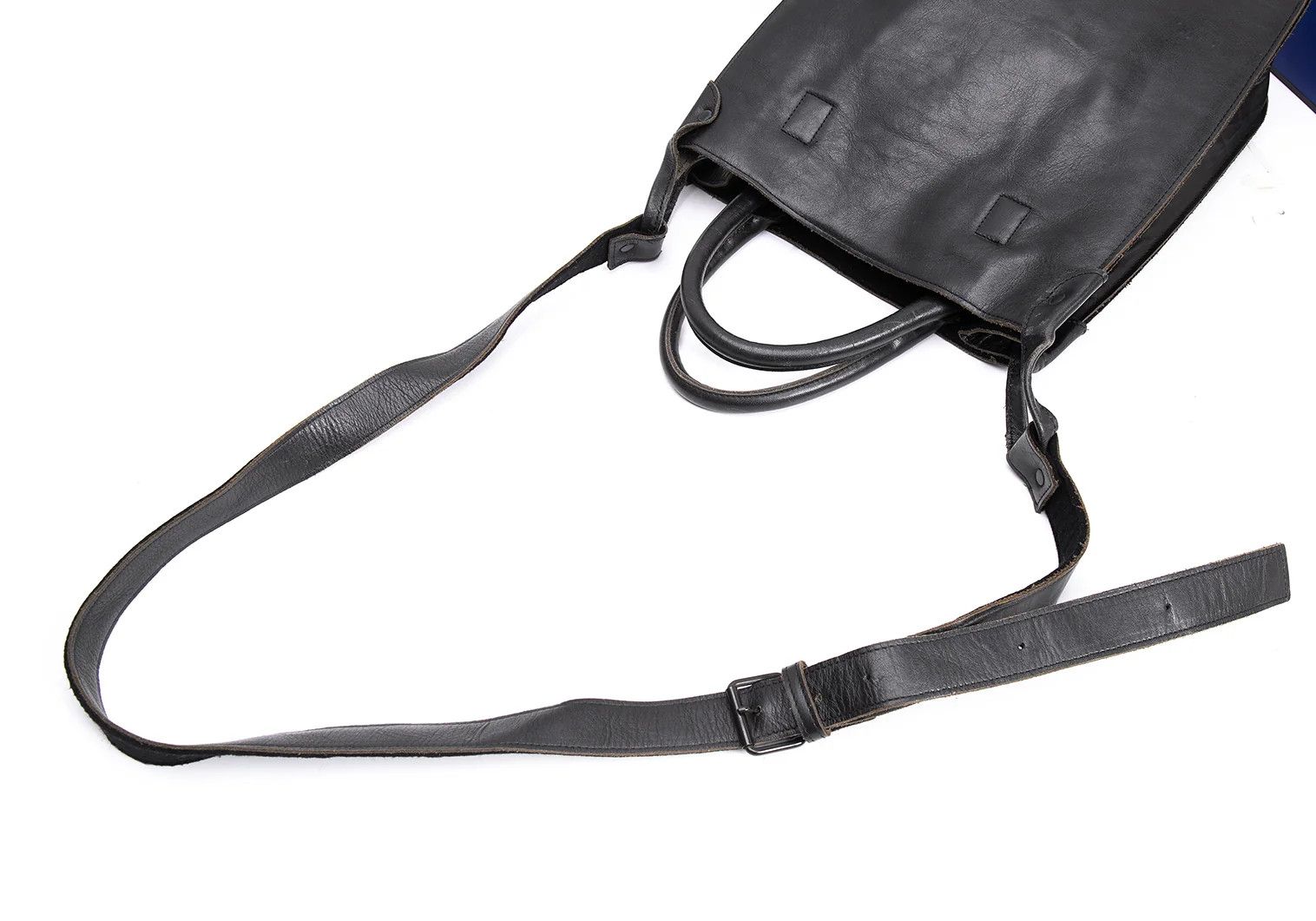 Yohji Yamamoto Yohji Yamamoto Leather 2WAY Shoulder Bag Black Size ONE SIZE - 14 Thumbnail