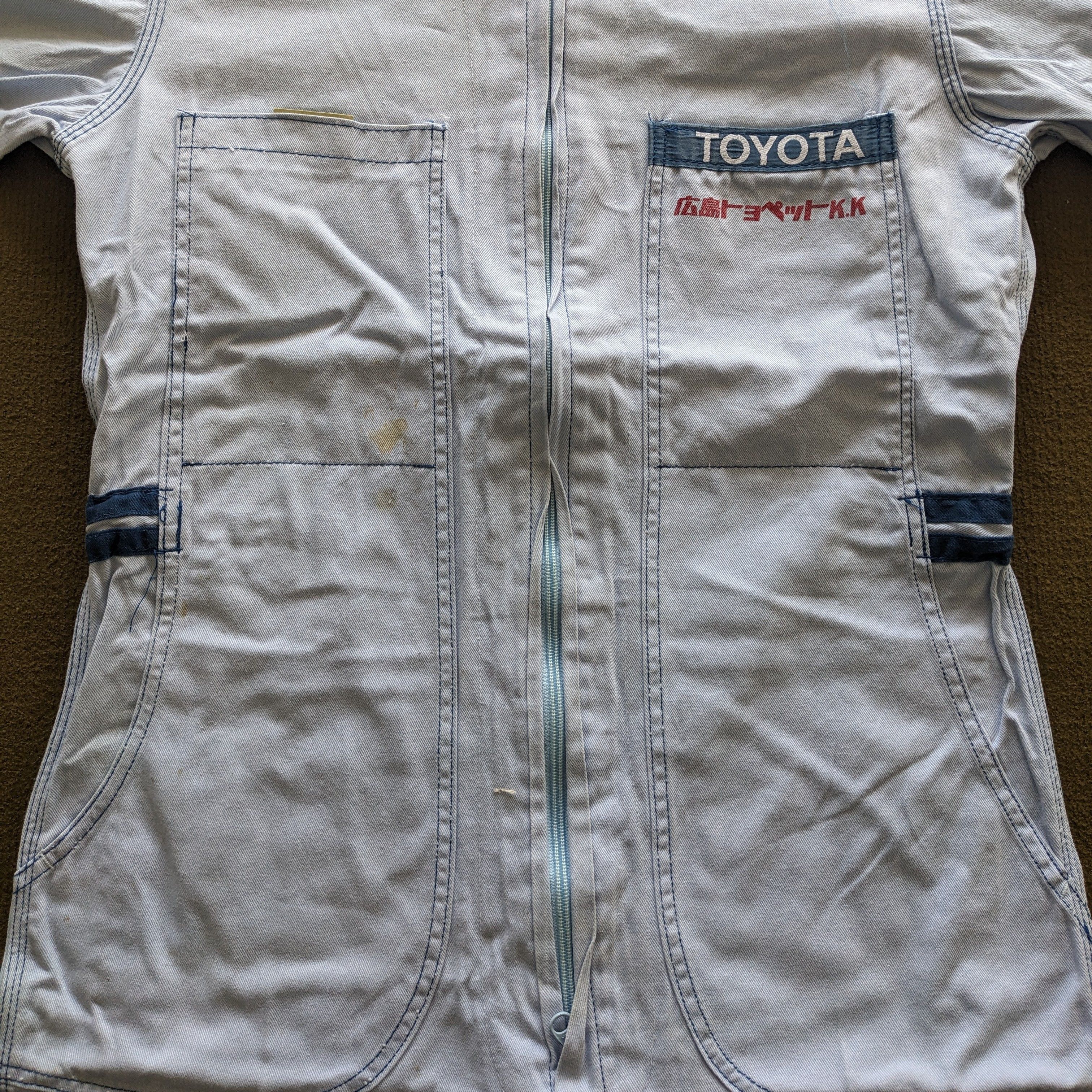 Japanese Brand Vintage TOYOTA Racing Coverall Workwear Jacket Size US S / EU 44-46 / 1 - 3 Thumbnail