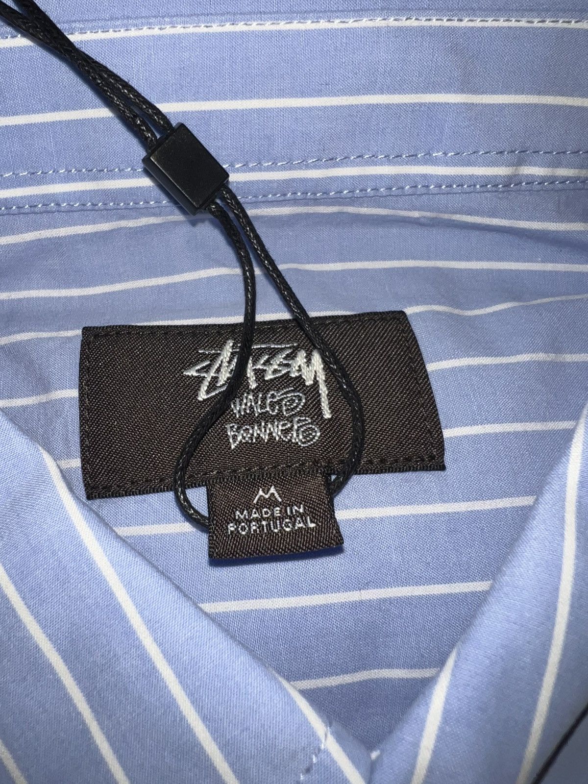 Stussy x Wales Bonner Poplin Shirt Stripe Size Medium