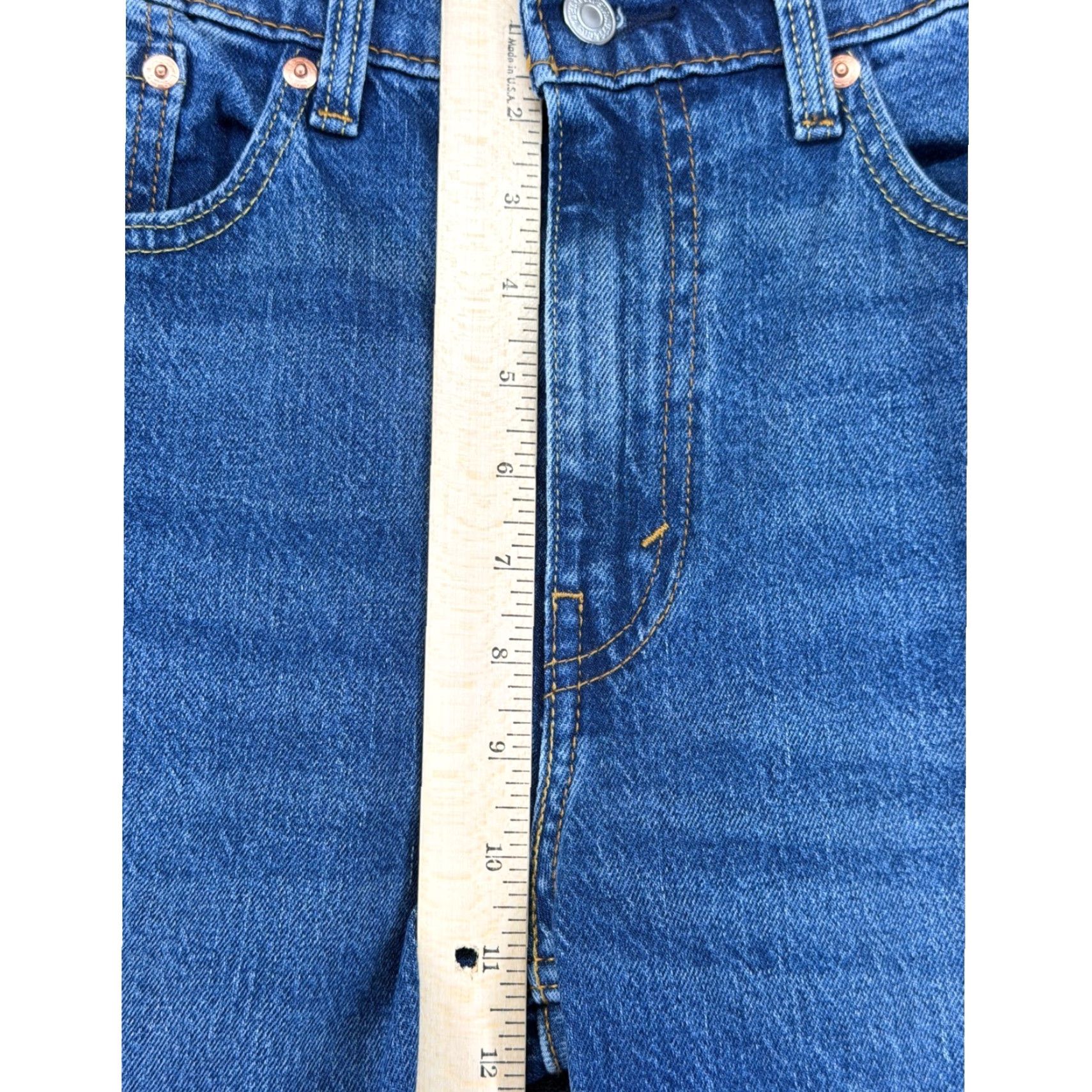 Levi's Levi's 505 Regular Fit Stretch Jeans 32x34 Medium Wash Blue 00505-3171 NEW Size US 32 / EU 48 - 7 Thumbnail