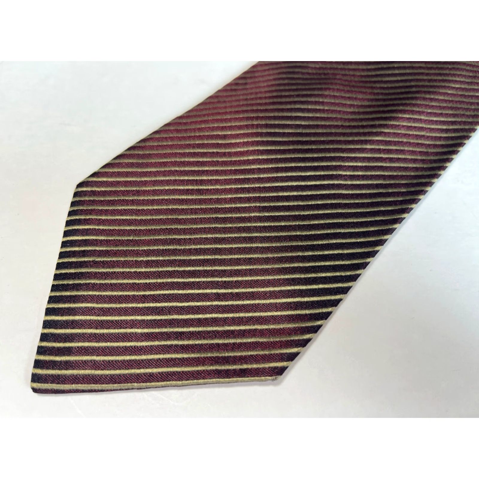 Giorgio Armani VINTAGE Giorgio Armani Cravatte Luxury Silk Tie Striped Made in Italy Size ONE SIZE - 4 Thumbnail