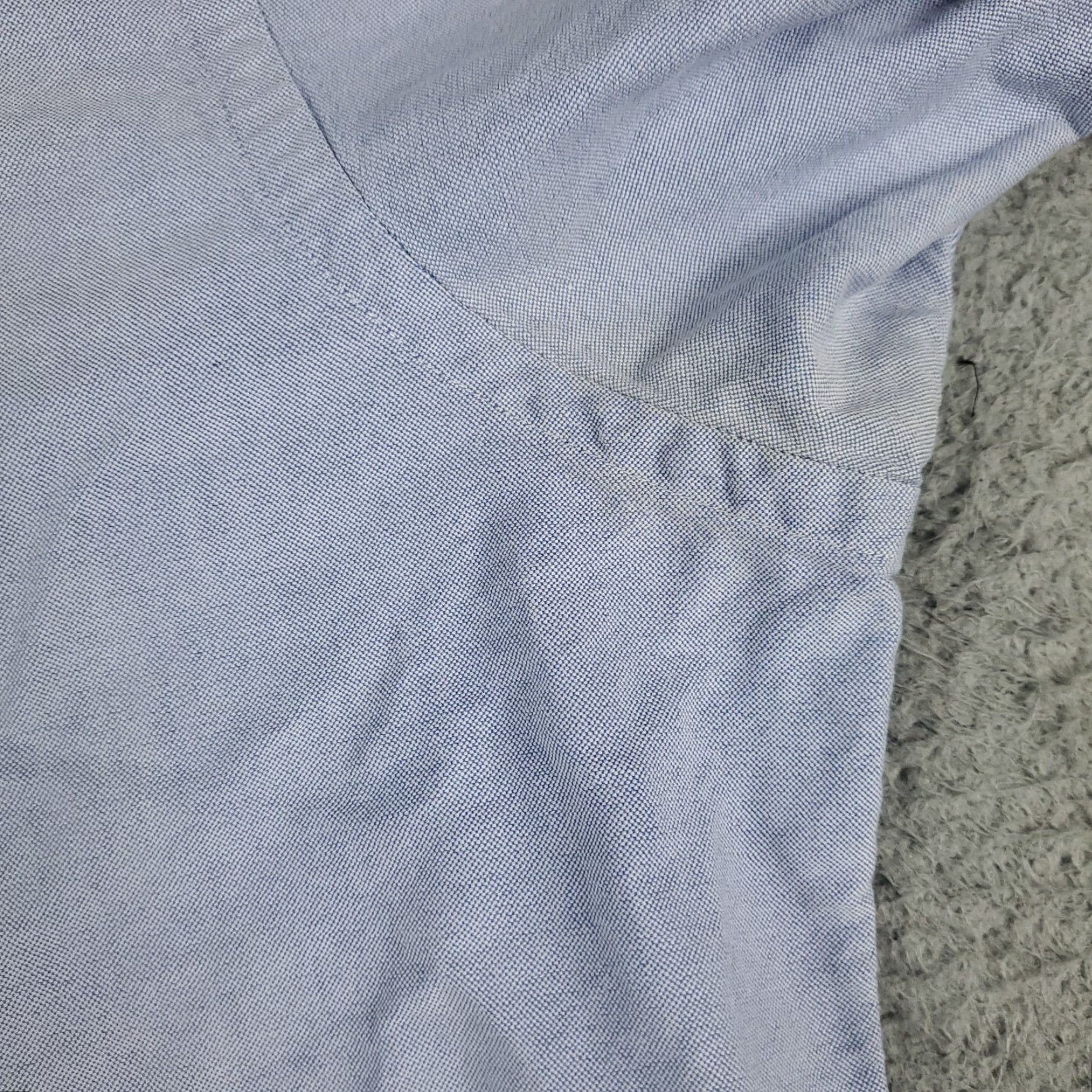Ralph Lauren Ralph Lauren Dress Shirt Mens 16 Blue Long Sleeve Button-Up Regular Fit Size 42R - 6 Thumbnail