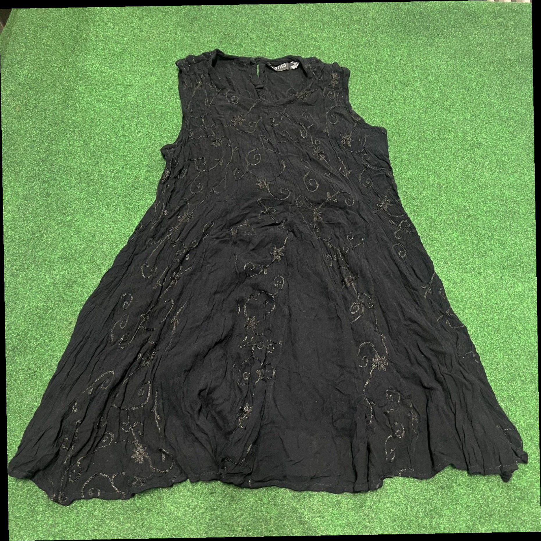Vintage Vintage Xotica Dress Women's XL Maxi Goth Beach Summer Cover Up Size XL / US 12-14 / IT 48-50 - 1 Thumbnail